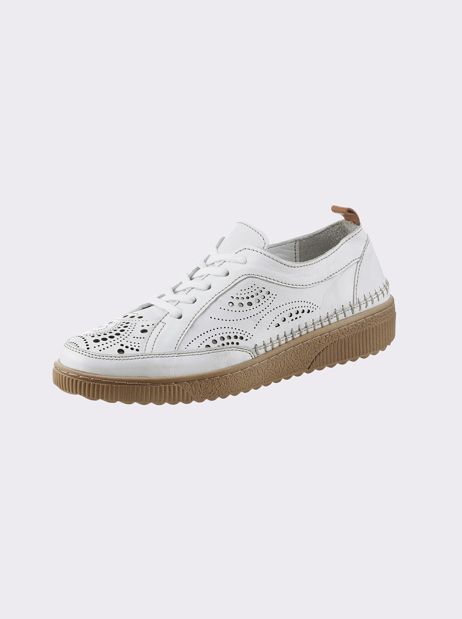 airsoft modern+ Schnürschuh , geeignet für individuelle Einlagen - weiß