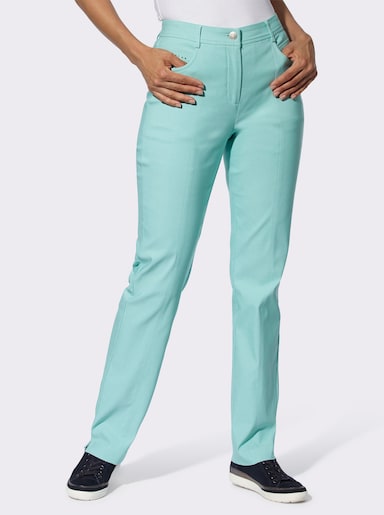 Stretch-Hose mit streckender Nahtführung - mint