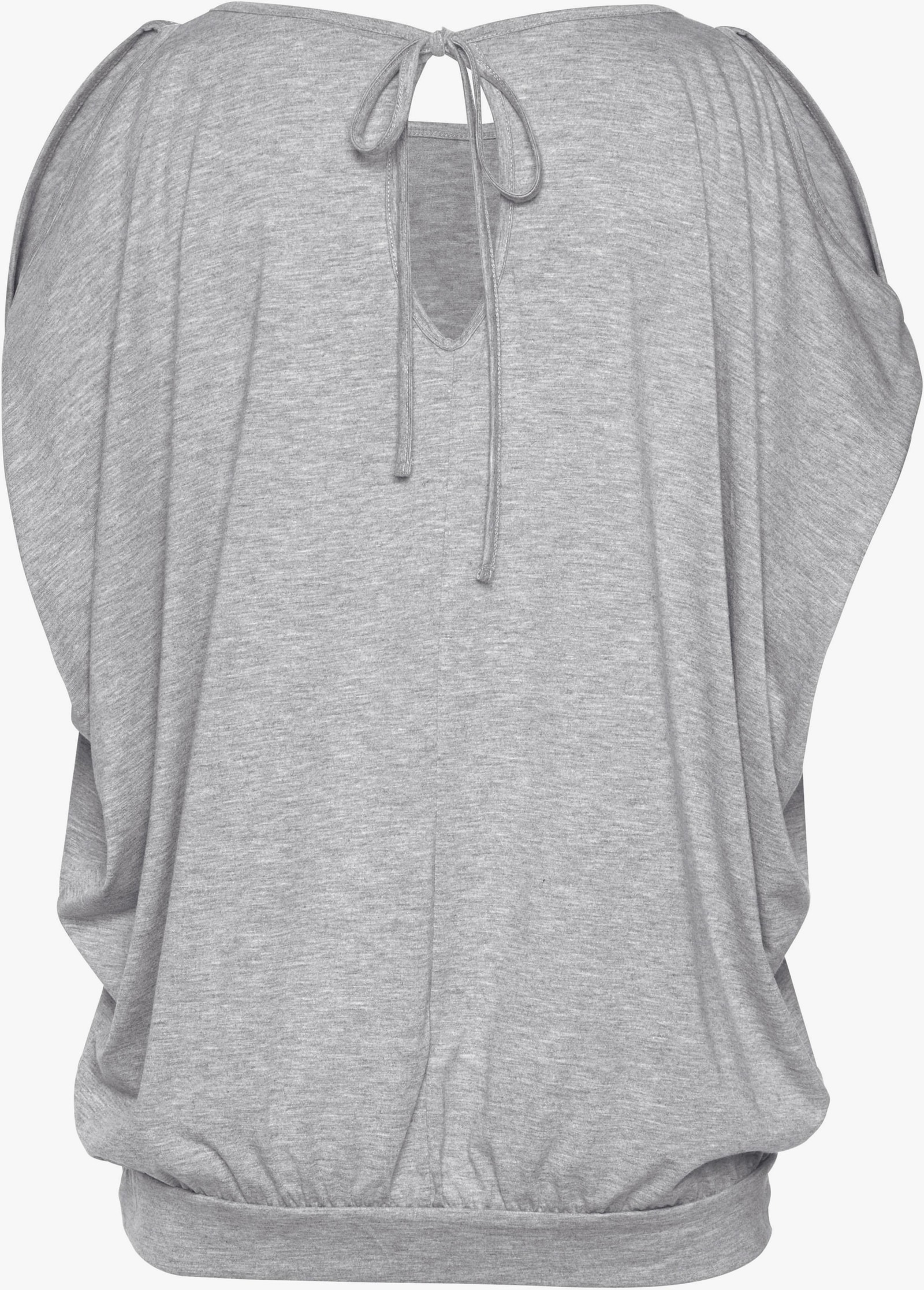 LASCANA Strandshirt - grau-meliert