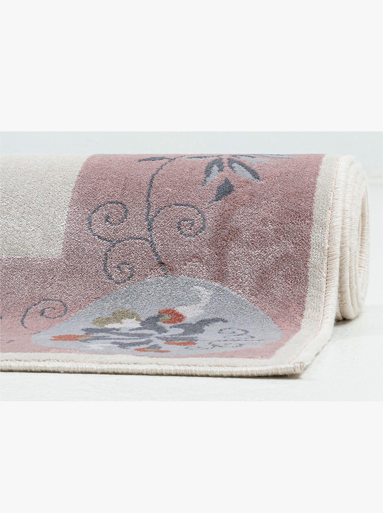 Theko Teppich - rosa