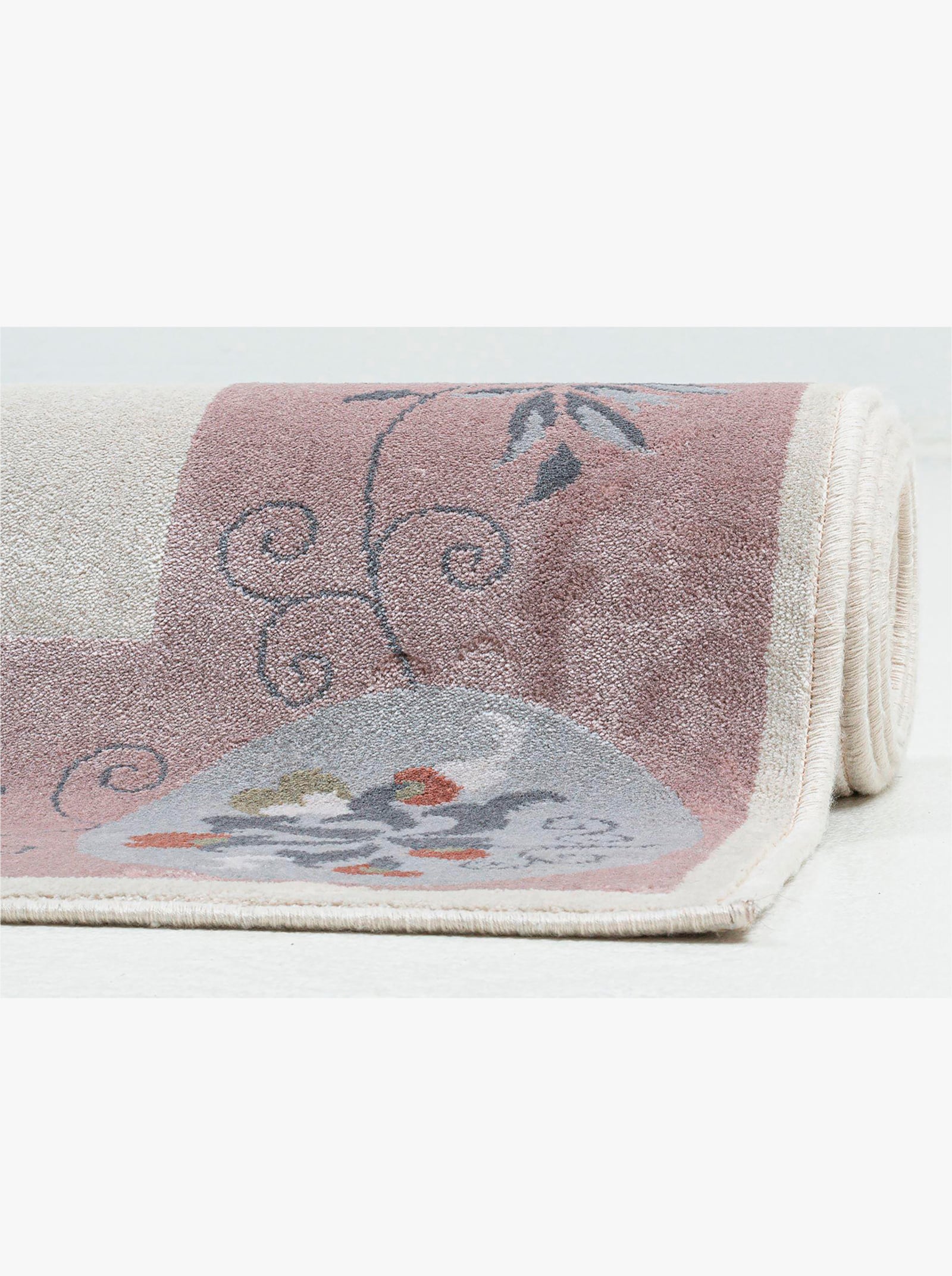 Theko Teppich - rosa