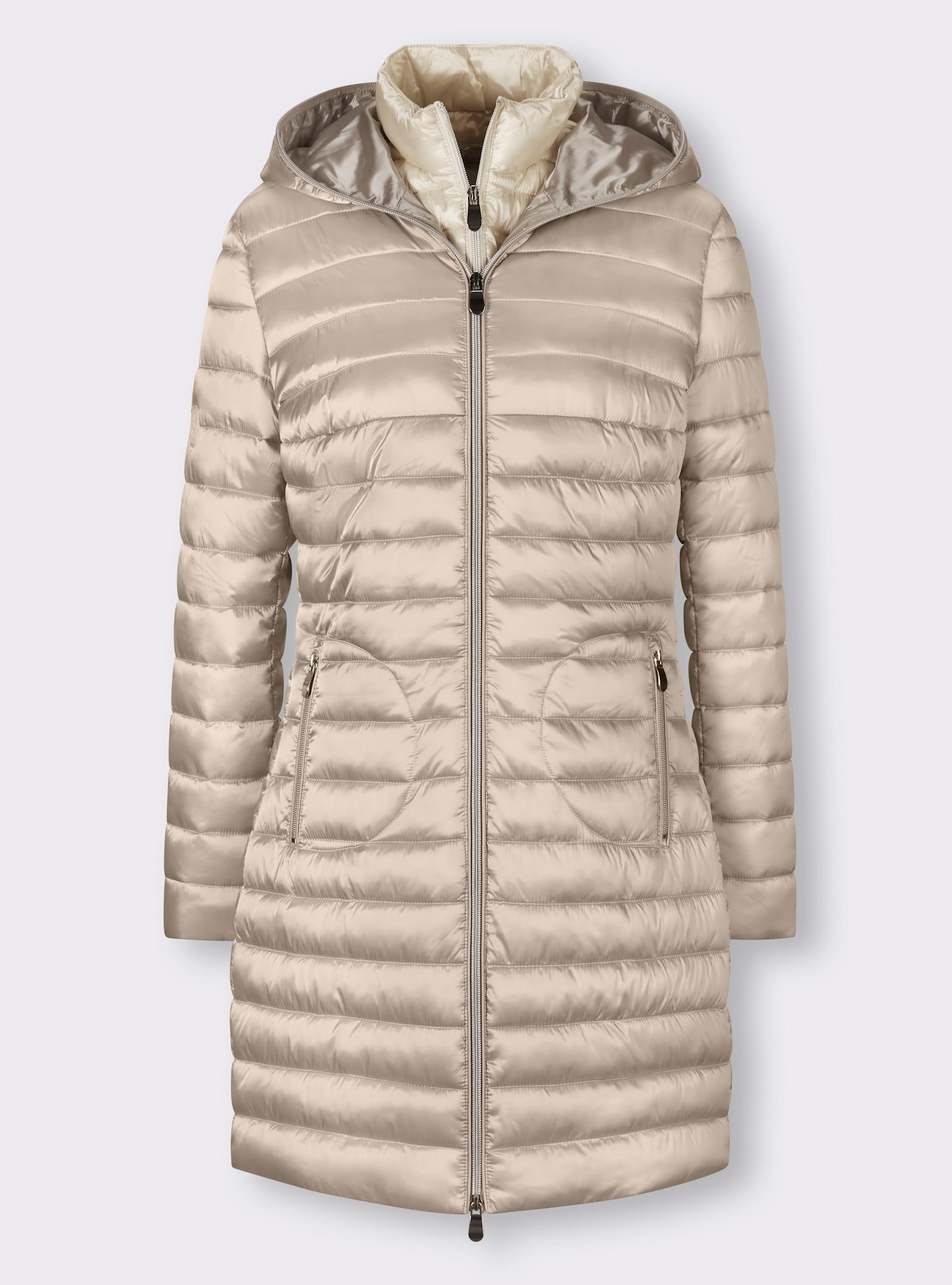 heine Steppjacke mit herausnehmbarem Einsatz - sesam-elfenbein