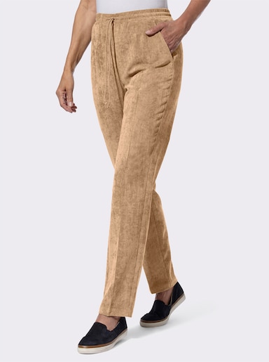 Cordhose mit Bügelfalten - camel