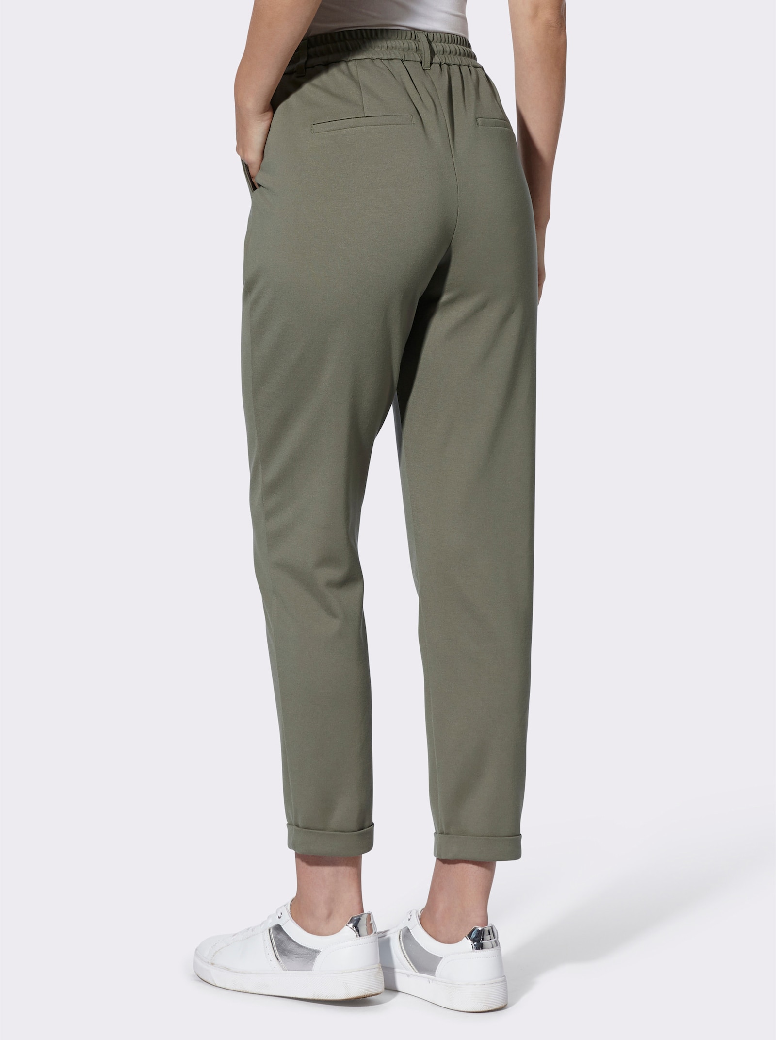 Jogg Pants in Interlock-Qualität - khaki