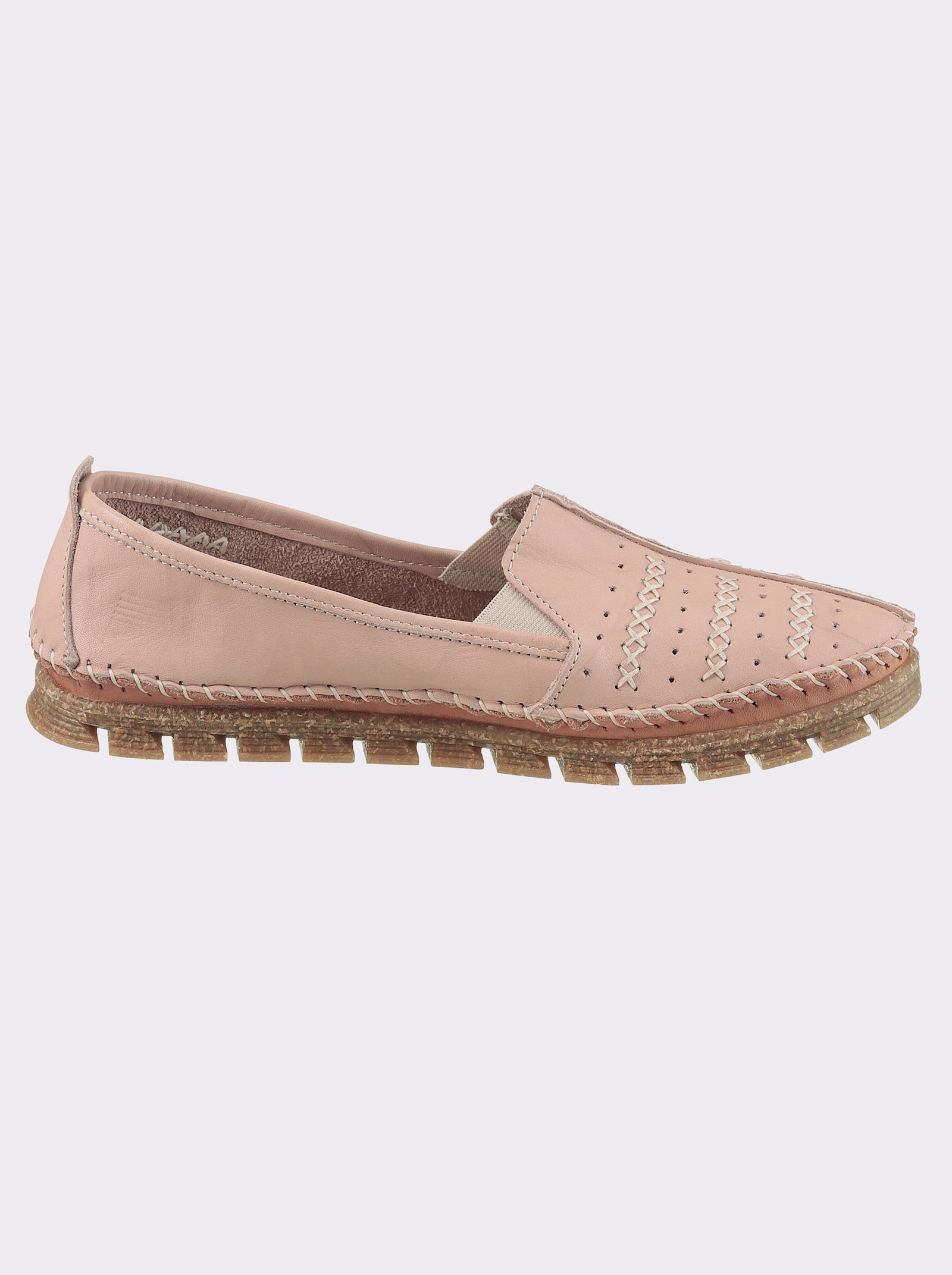 Gemini Slipper mit Wechselfussbett - puder