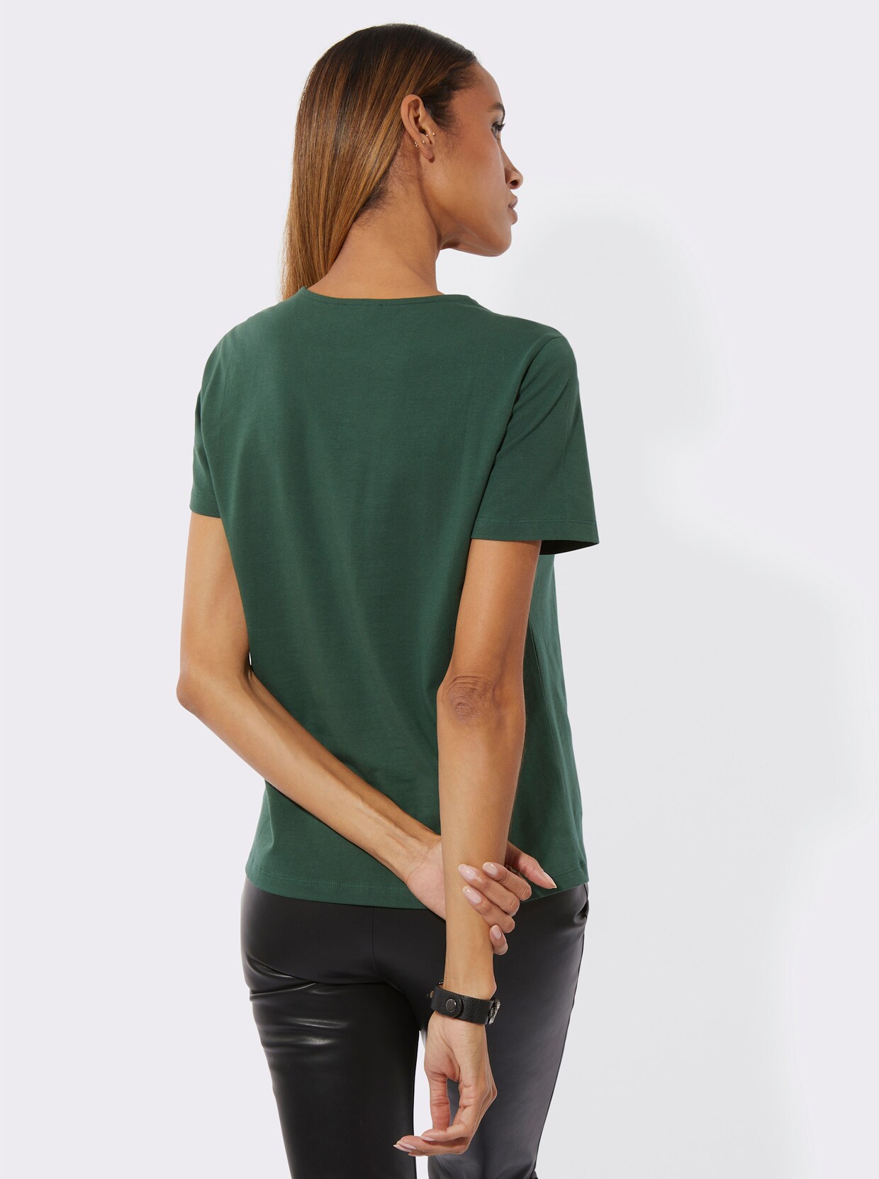 Kurzarmshirt - moos