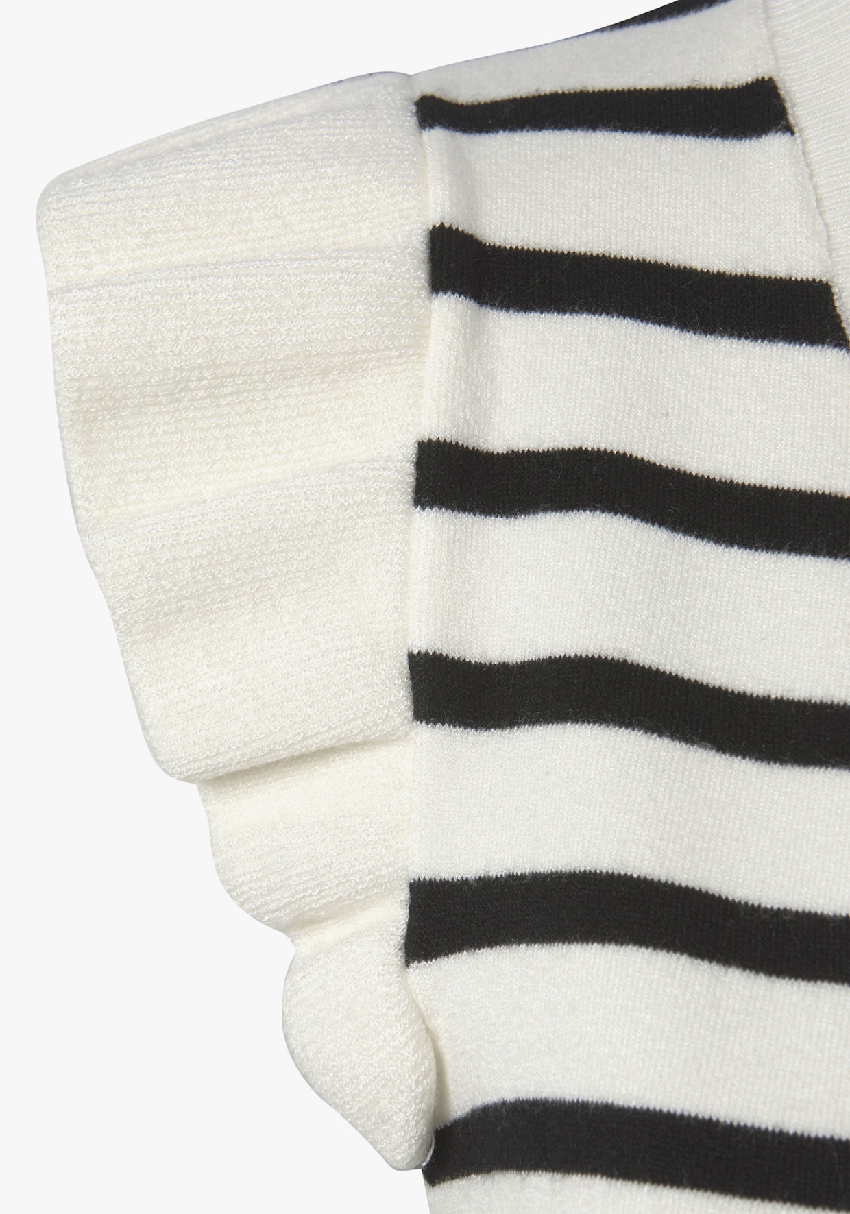 LASCANA Débardeur en tricot - crème-noir à rayures