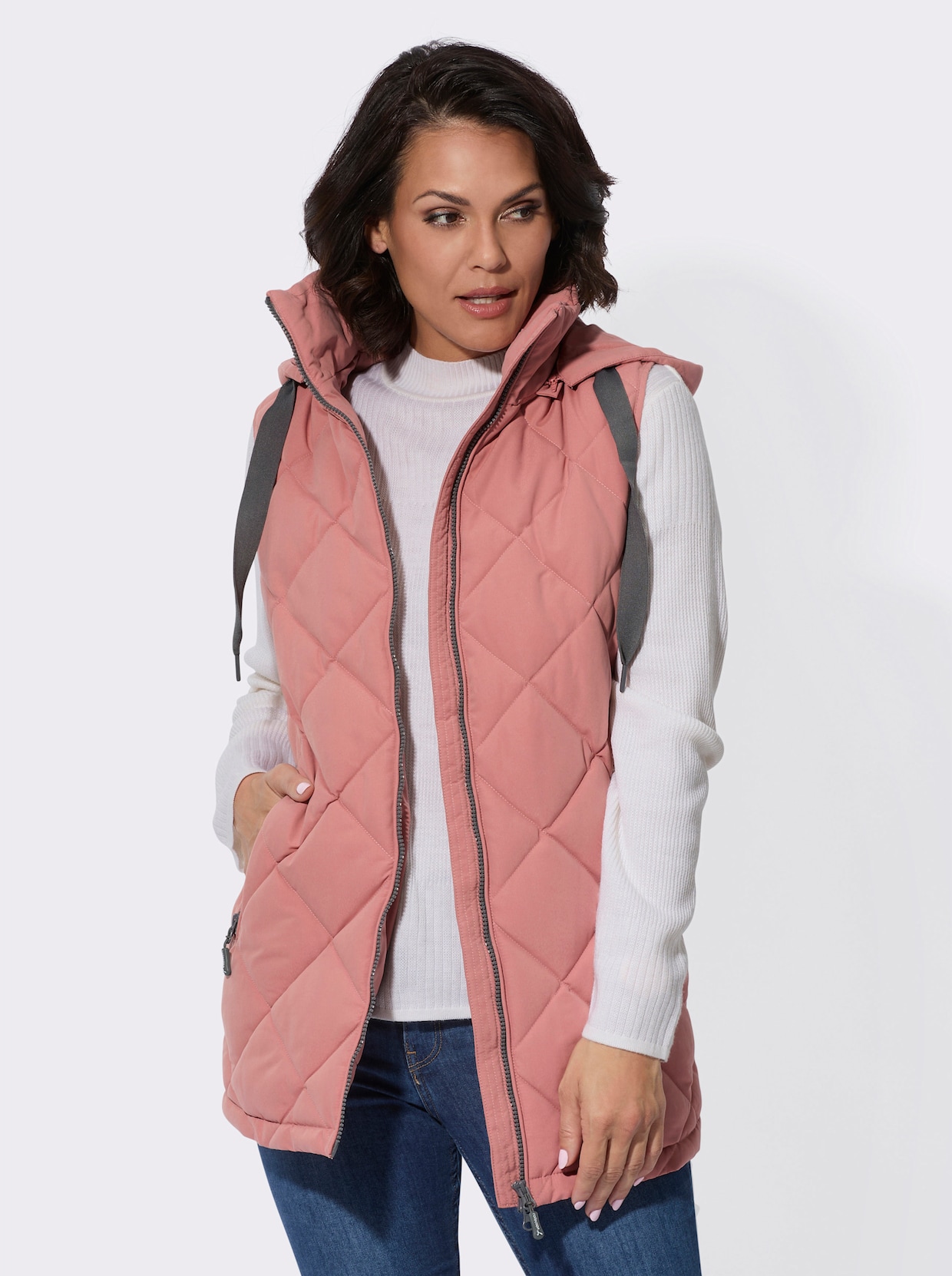 Bodywarmer - rozenhout