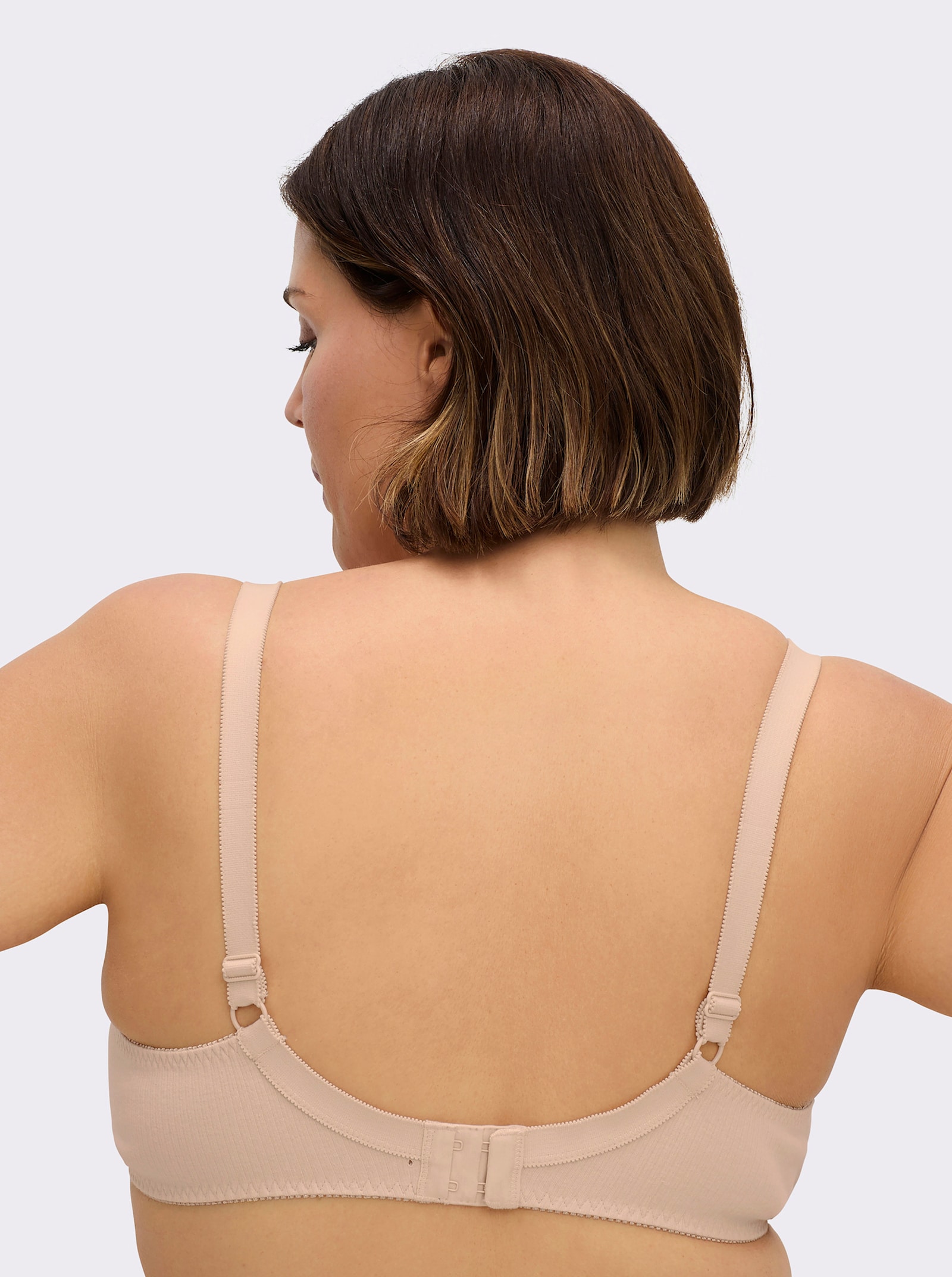 Naturana BH ohne Bügel mit Blende am Dekolleté - elfenbein