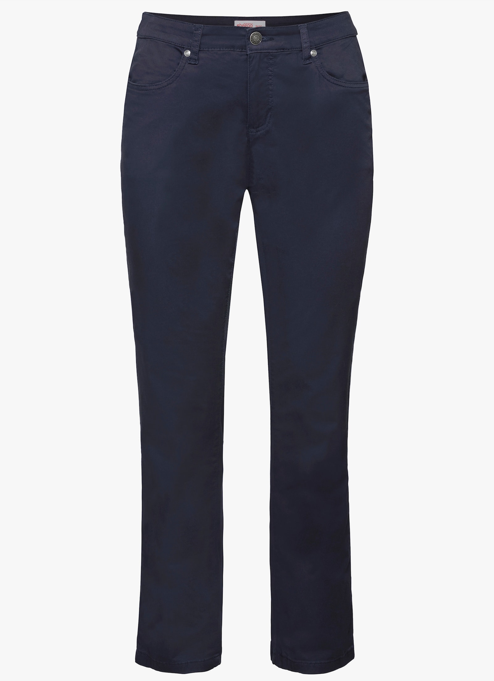 sheego Broek in recht model, van twill - marine