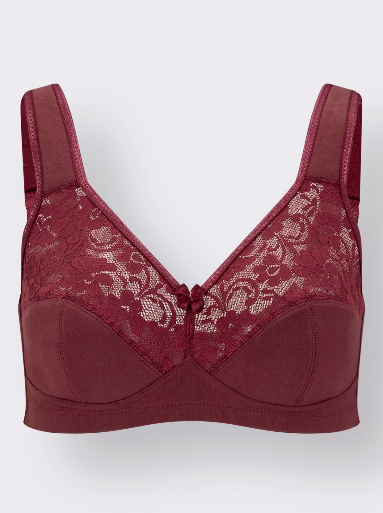 Susa Soutien-gorge large sans armatures - marine + bordeaux