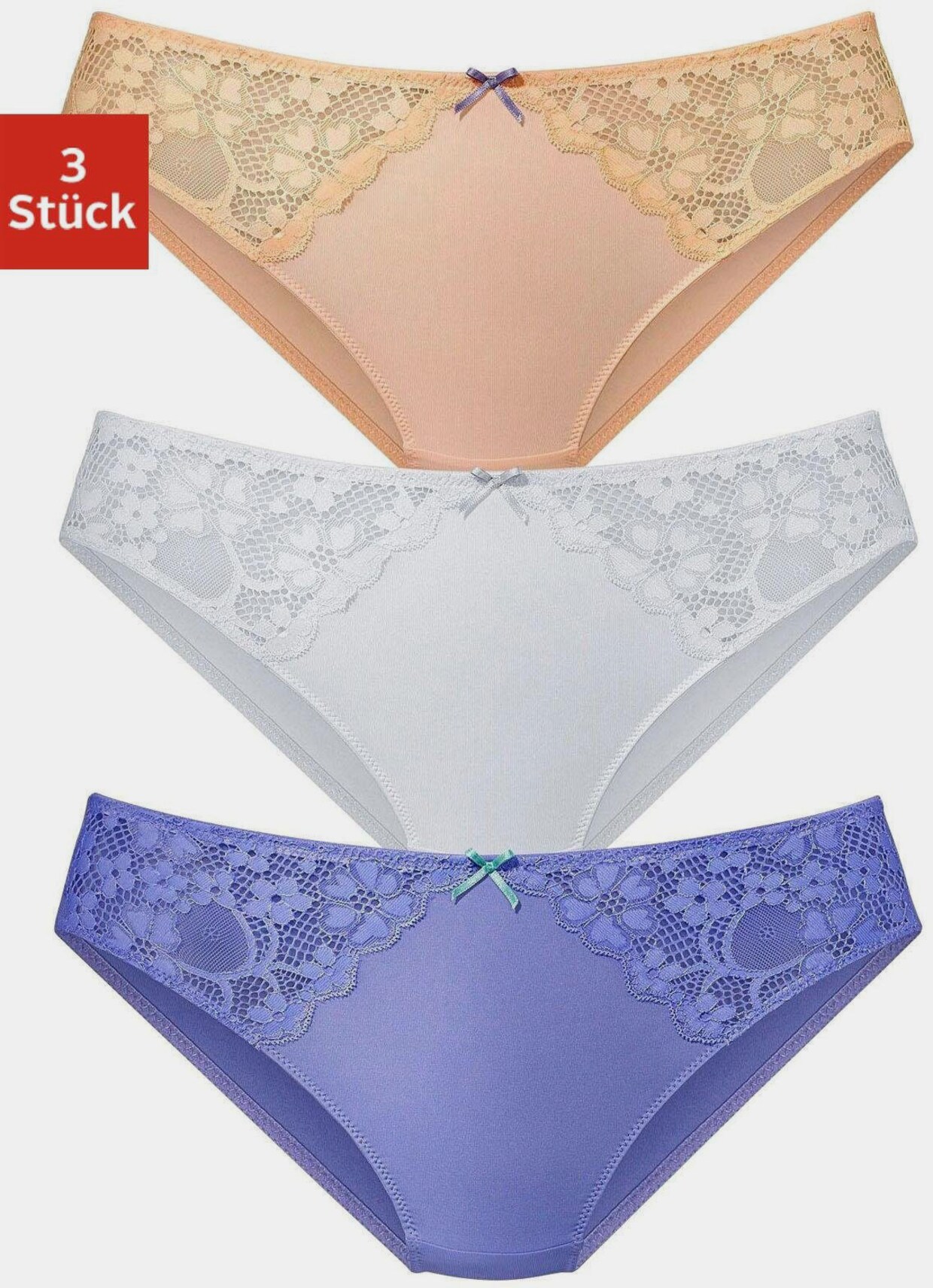 petite fleur Slip - blau+mandarine+weiß