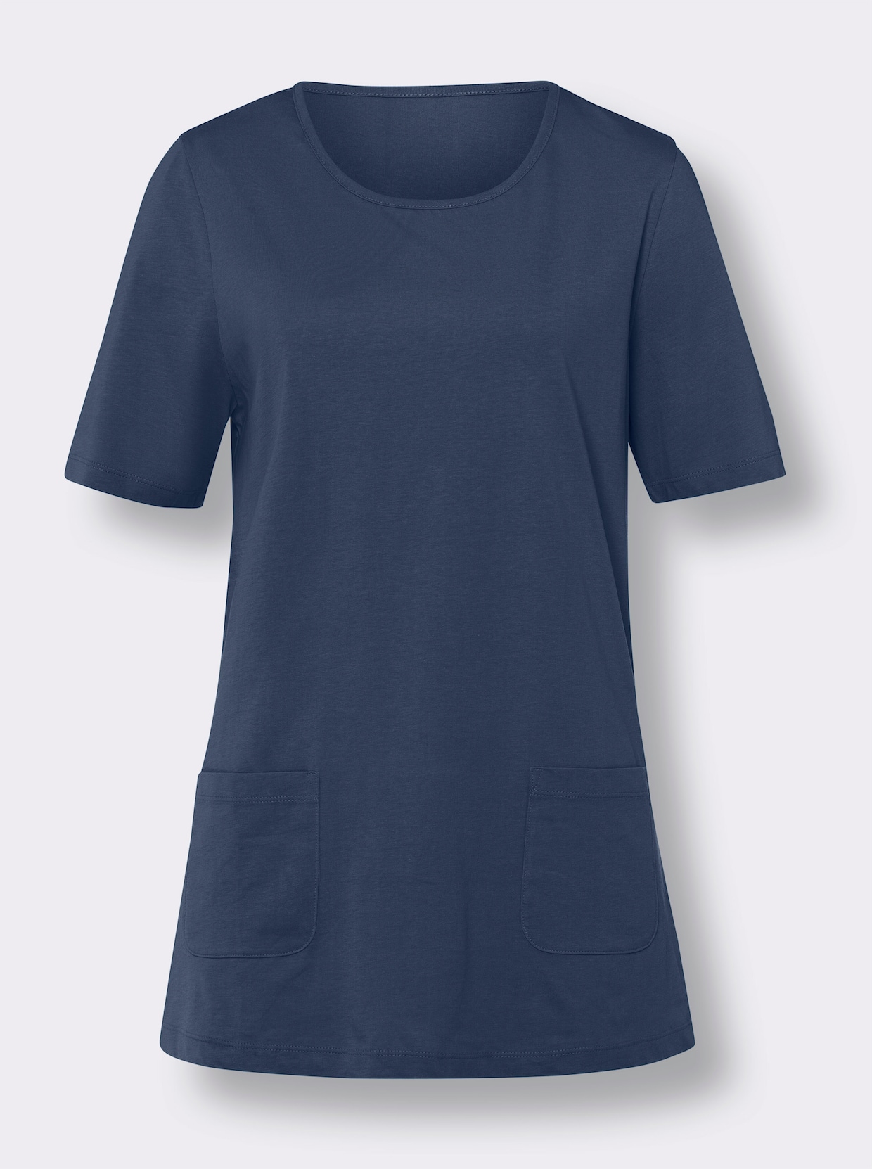 Lang shirt - donkerblauw