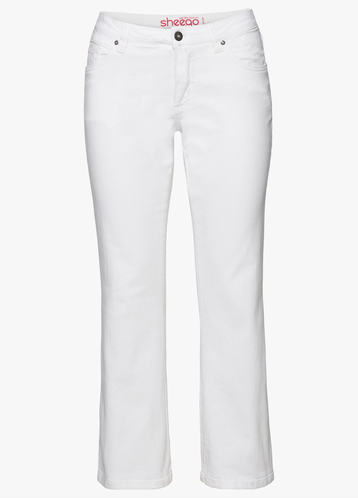 sheego Bootcut-Jeans - white denim