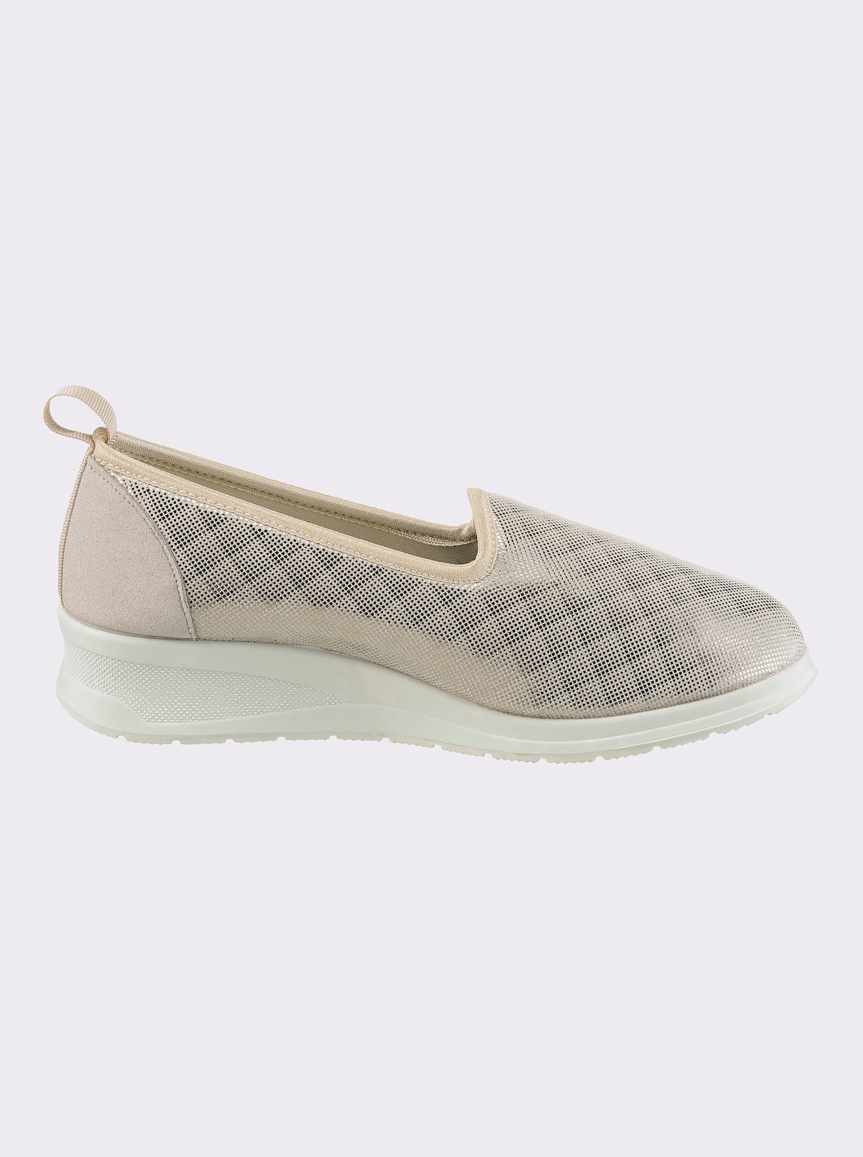 airsoft comfort+ Slipper - beige-kariert