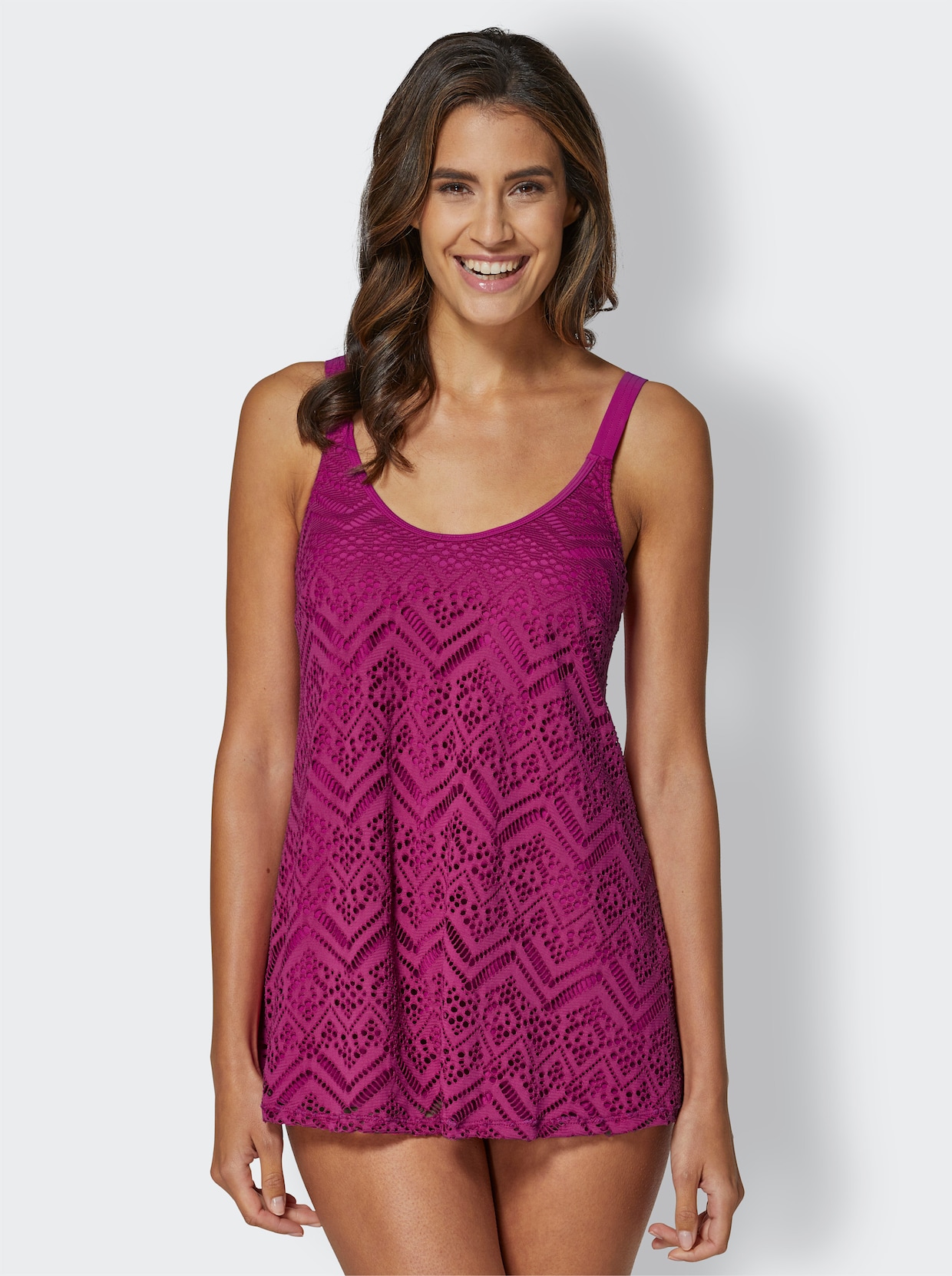 feel good Oversized tankinitopp - magenta