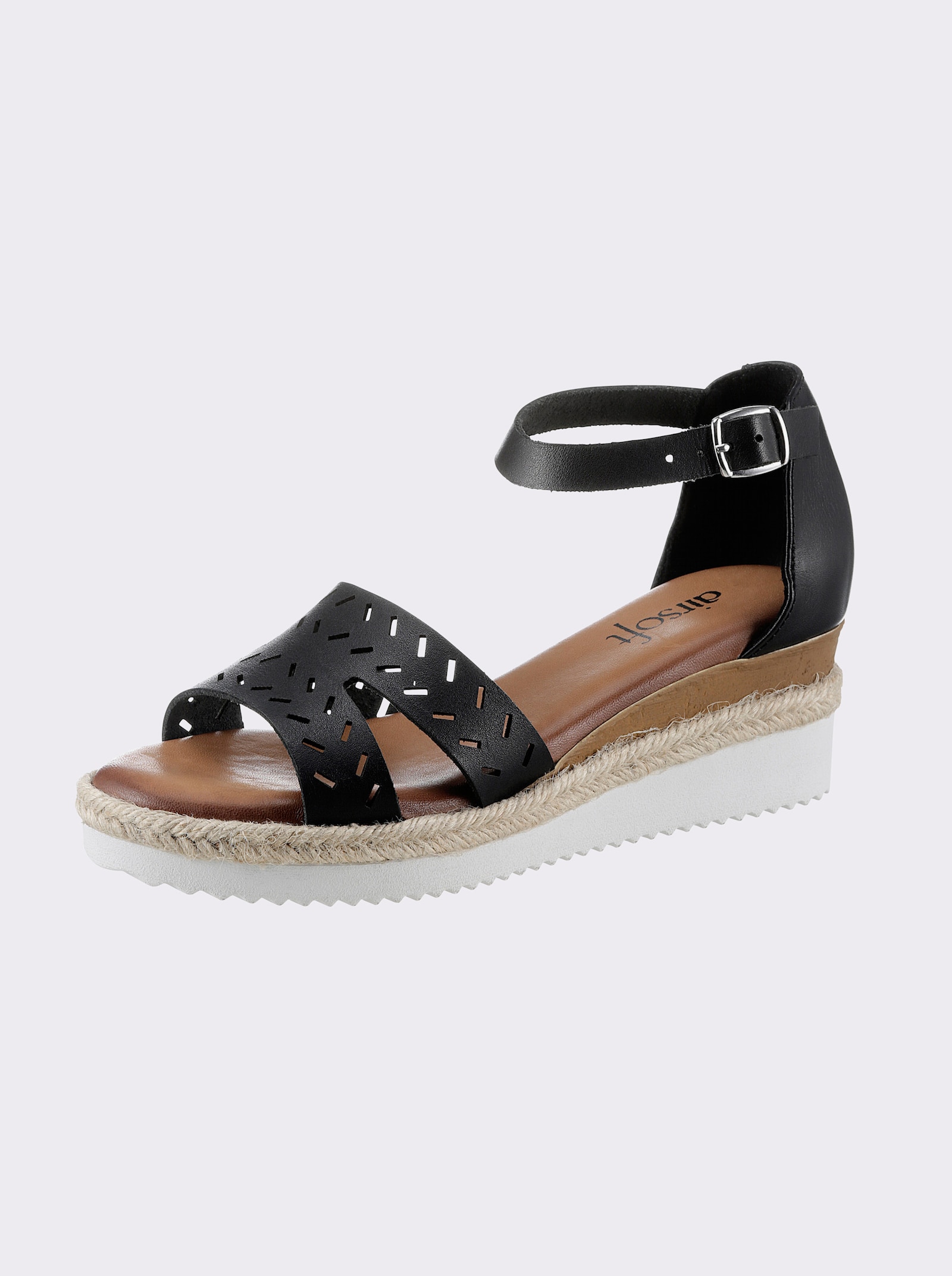 airsoft modern+ Sandalette mit geschlossener Ferse - schwarz