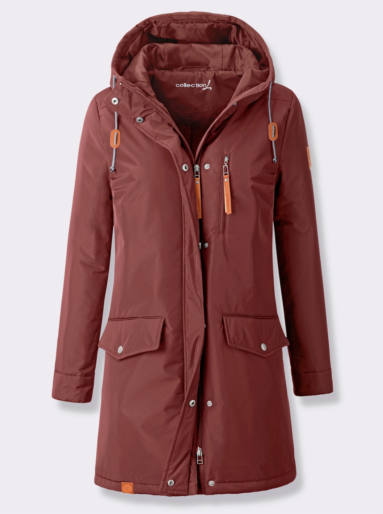 Regenjacke - rotbraun