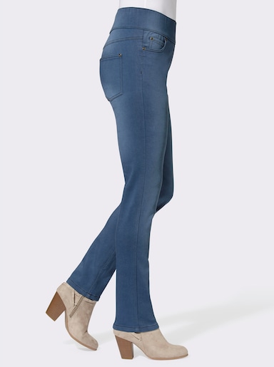 5-Pocket-Jeans in Schlupfform - blue-bleached
