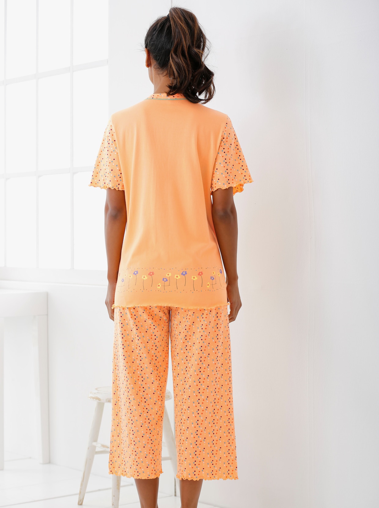 Comtessa Pyjama's - apricot + geel