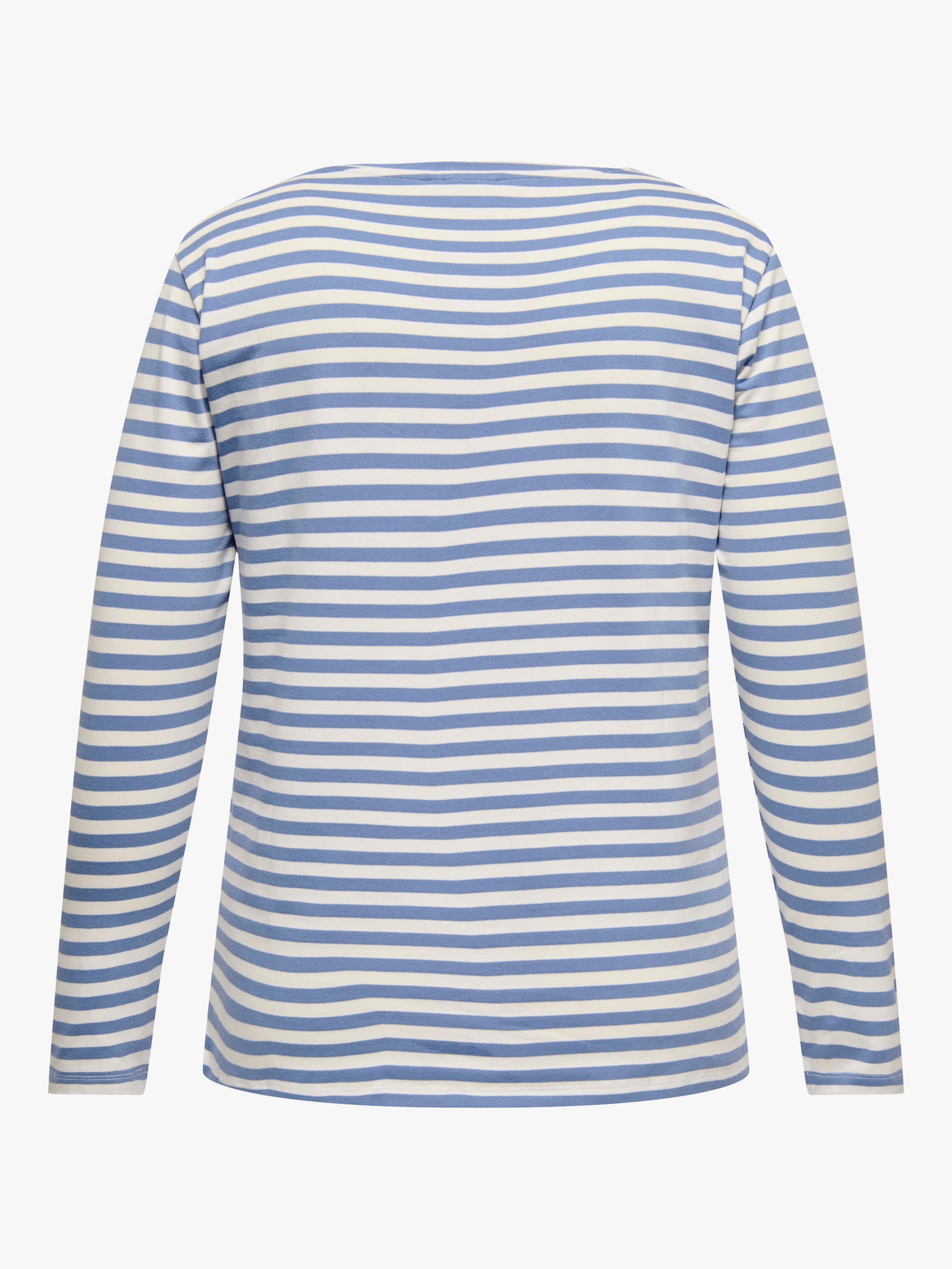 ONLY CARMAKOMA Langarmshirt - riviera stripes:cloud dancer/ emb. bow