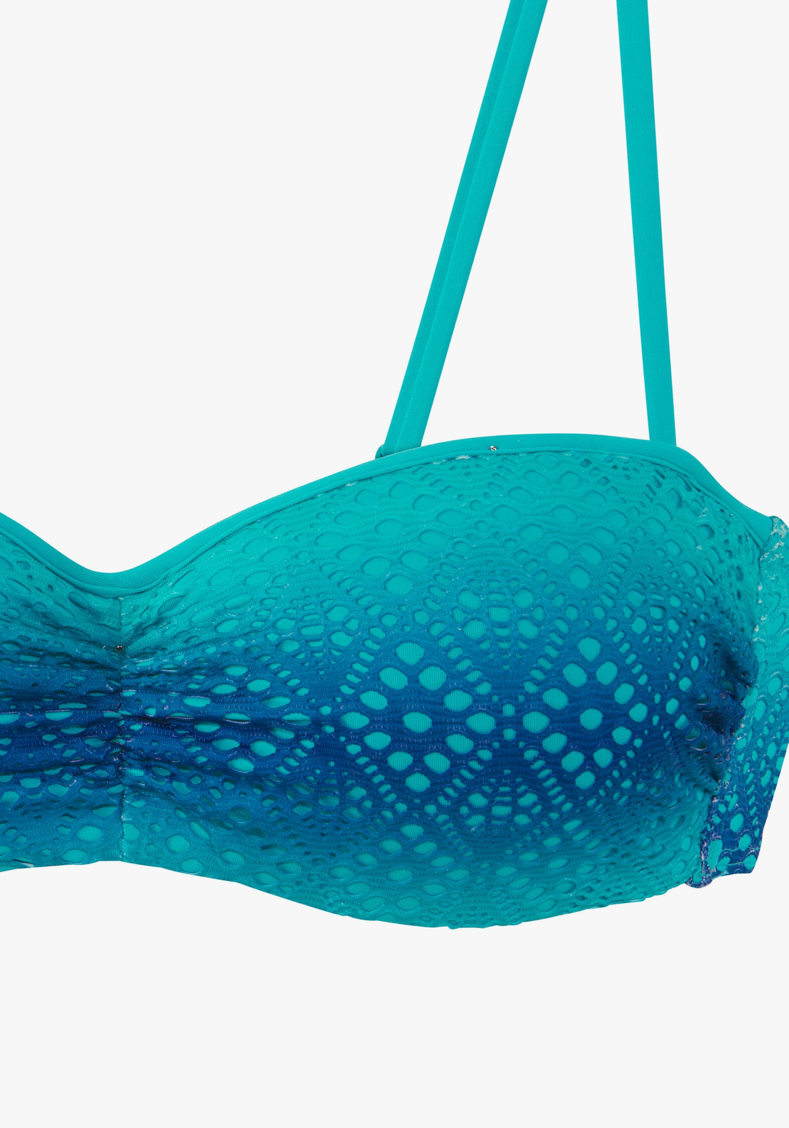 Buffalo Bügel-Bandeau-Bikini - blau-türkis