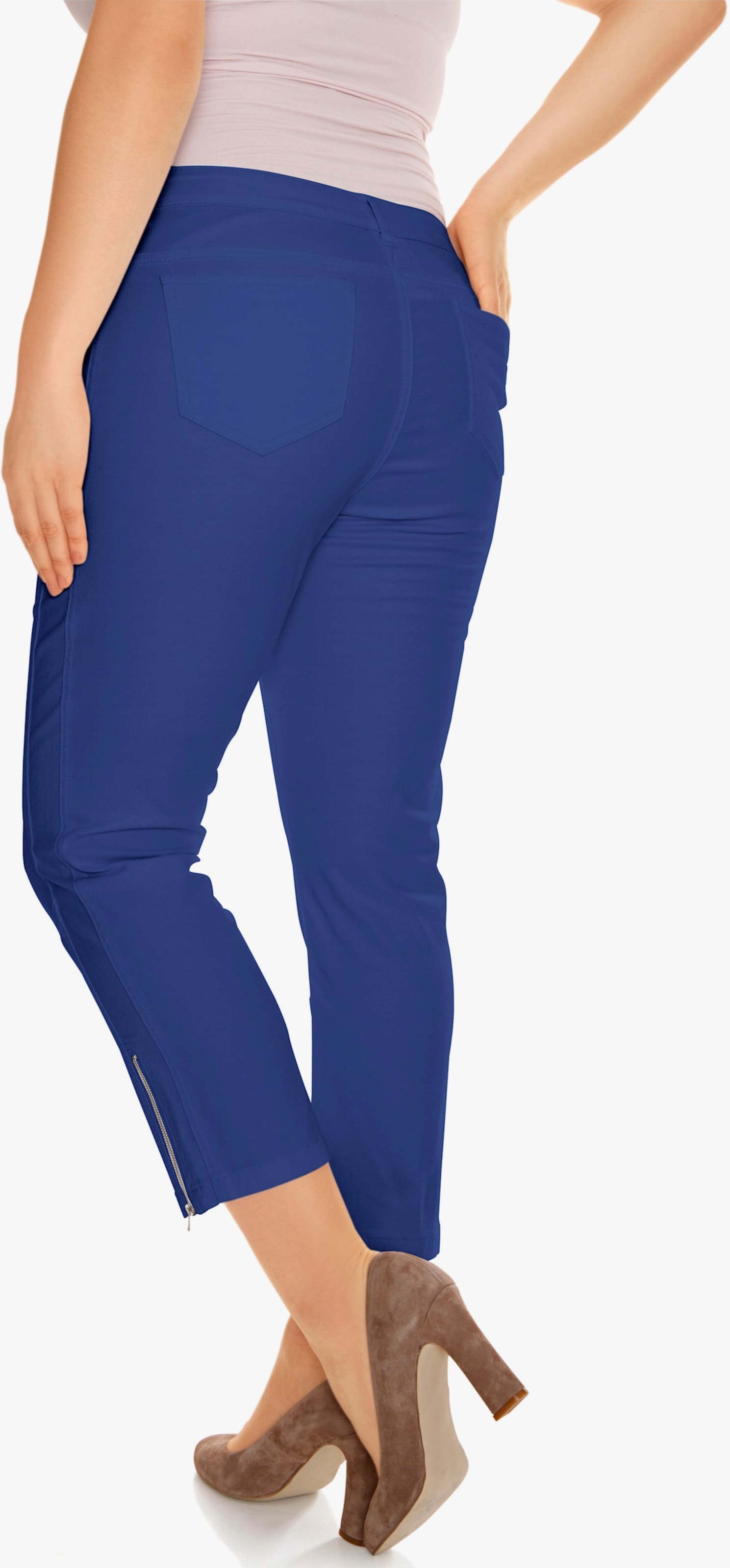 heine Röhrenhose mit Bauchweg-Einsatz vorn - tinte