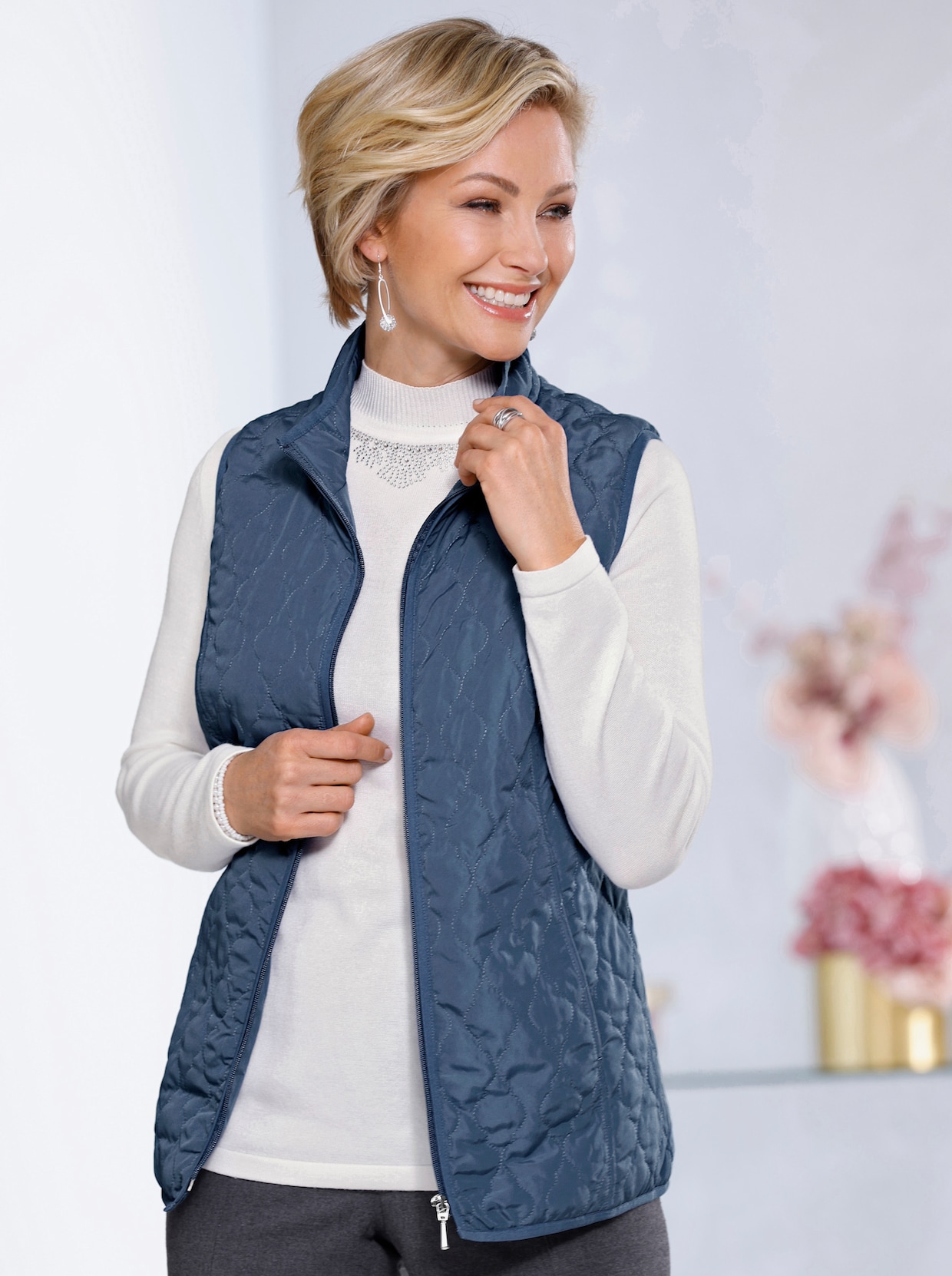 Bodywarmer - jeansblauw