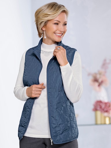 Steppweste - jeansblau