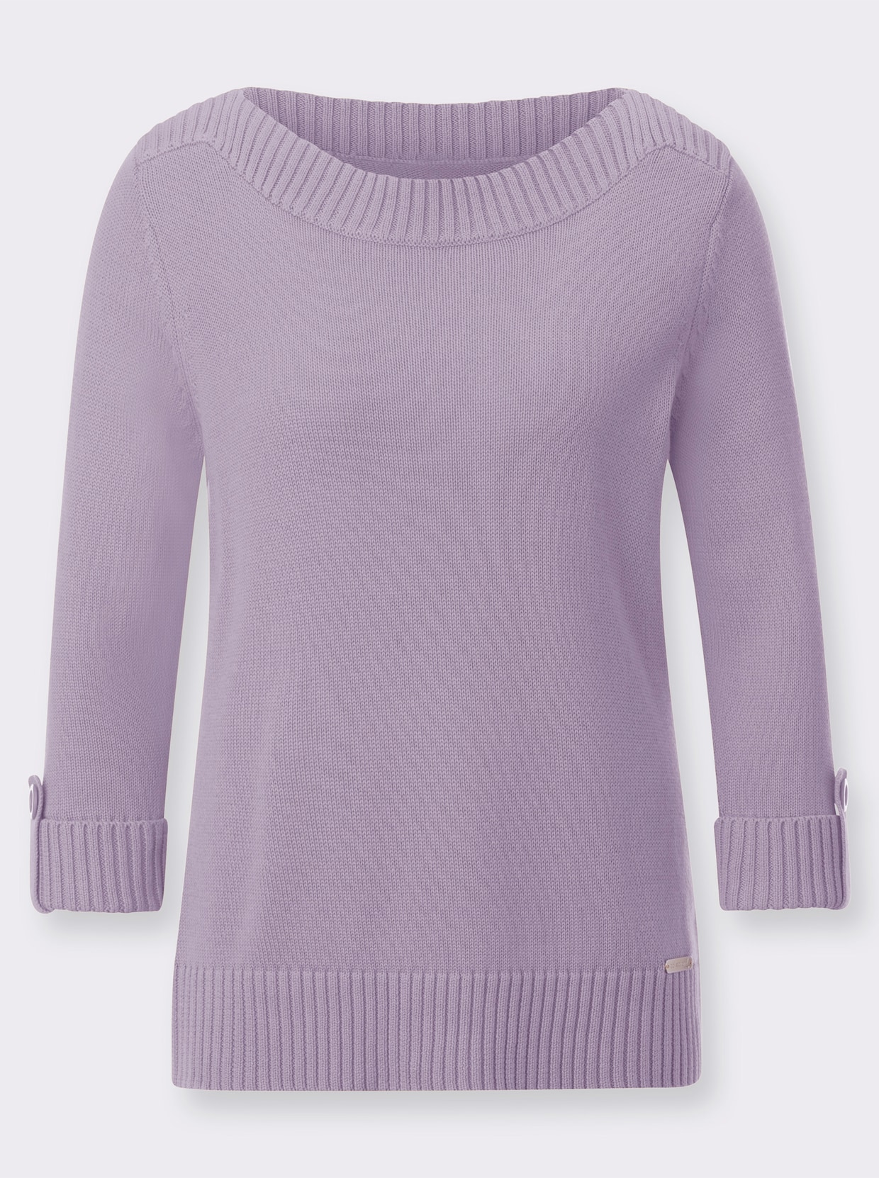 Pullover met 3/4-mouwen - lila