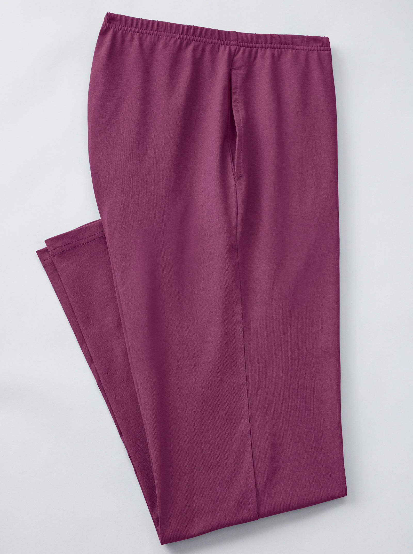 Freizeithose mit Rundum-Dehnbund - beere + marine