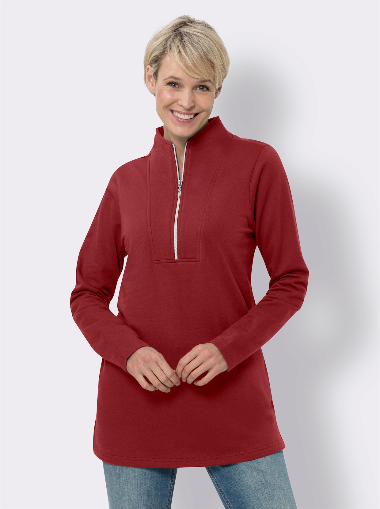 Longsweatshirt - kirsche