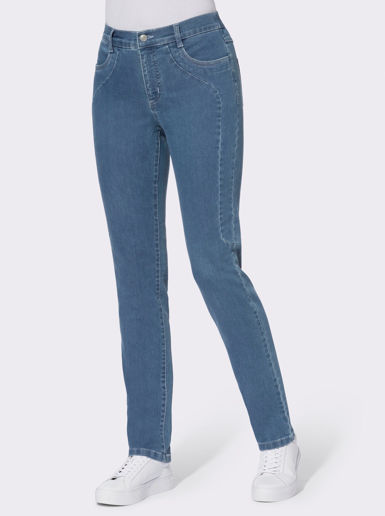 Jeans - blue-bleached