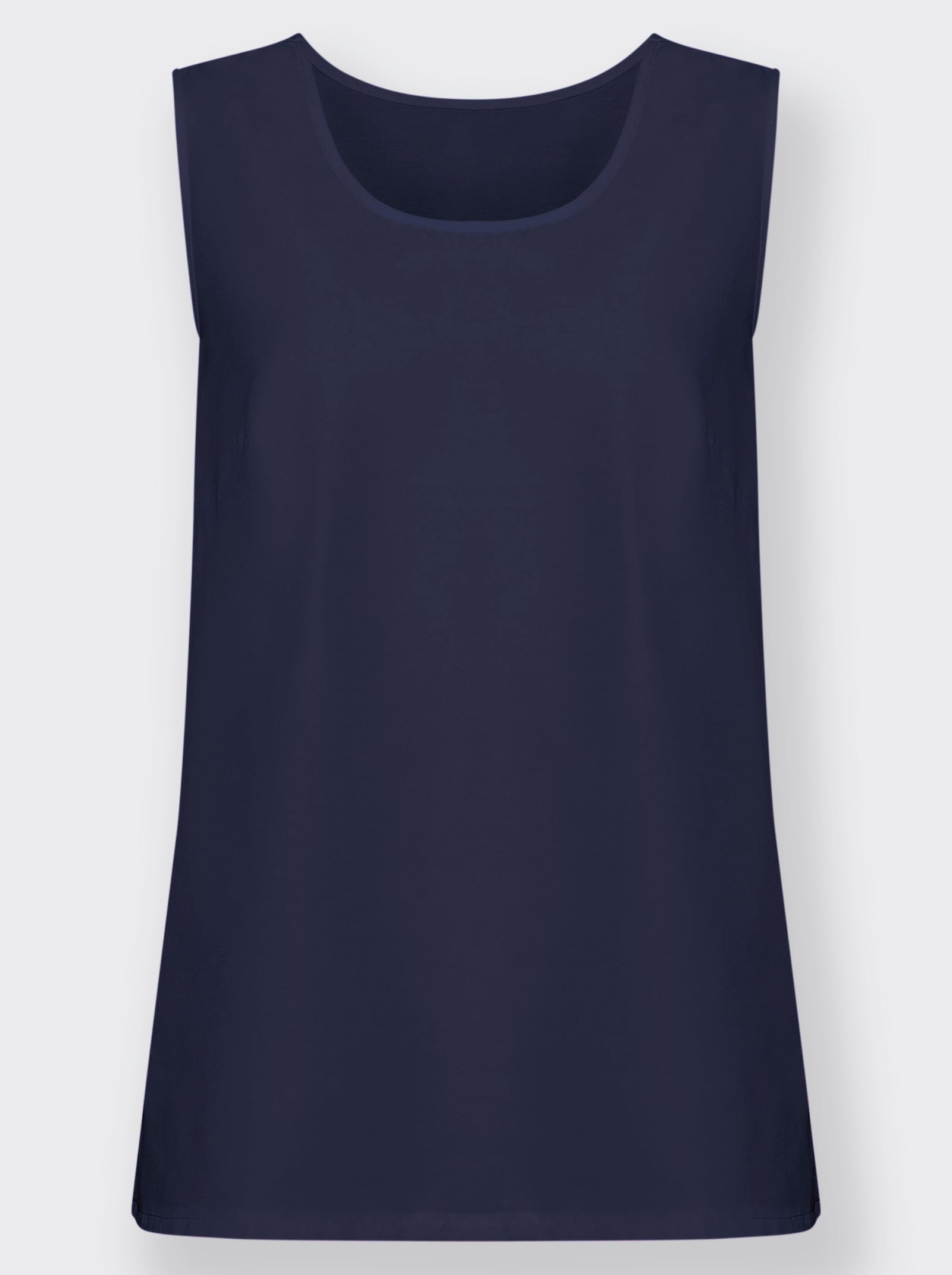 Top na ramienka, bočné rázporky - námornícka modrá