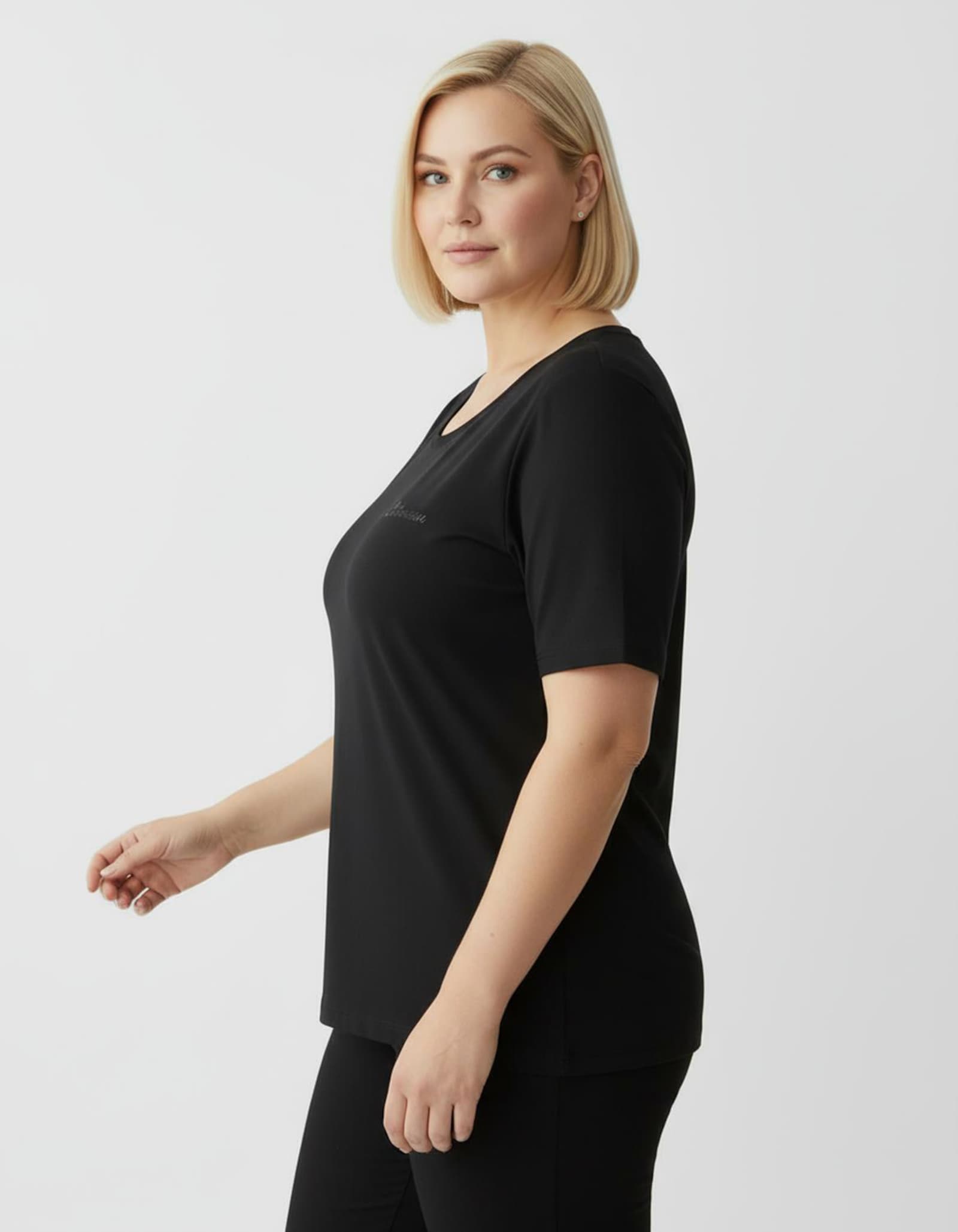 Catamaran Sports Sportshirt mit Stickerei - schwarz + pink