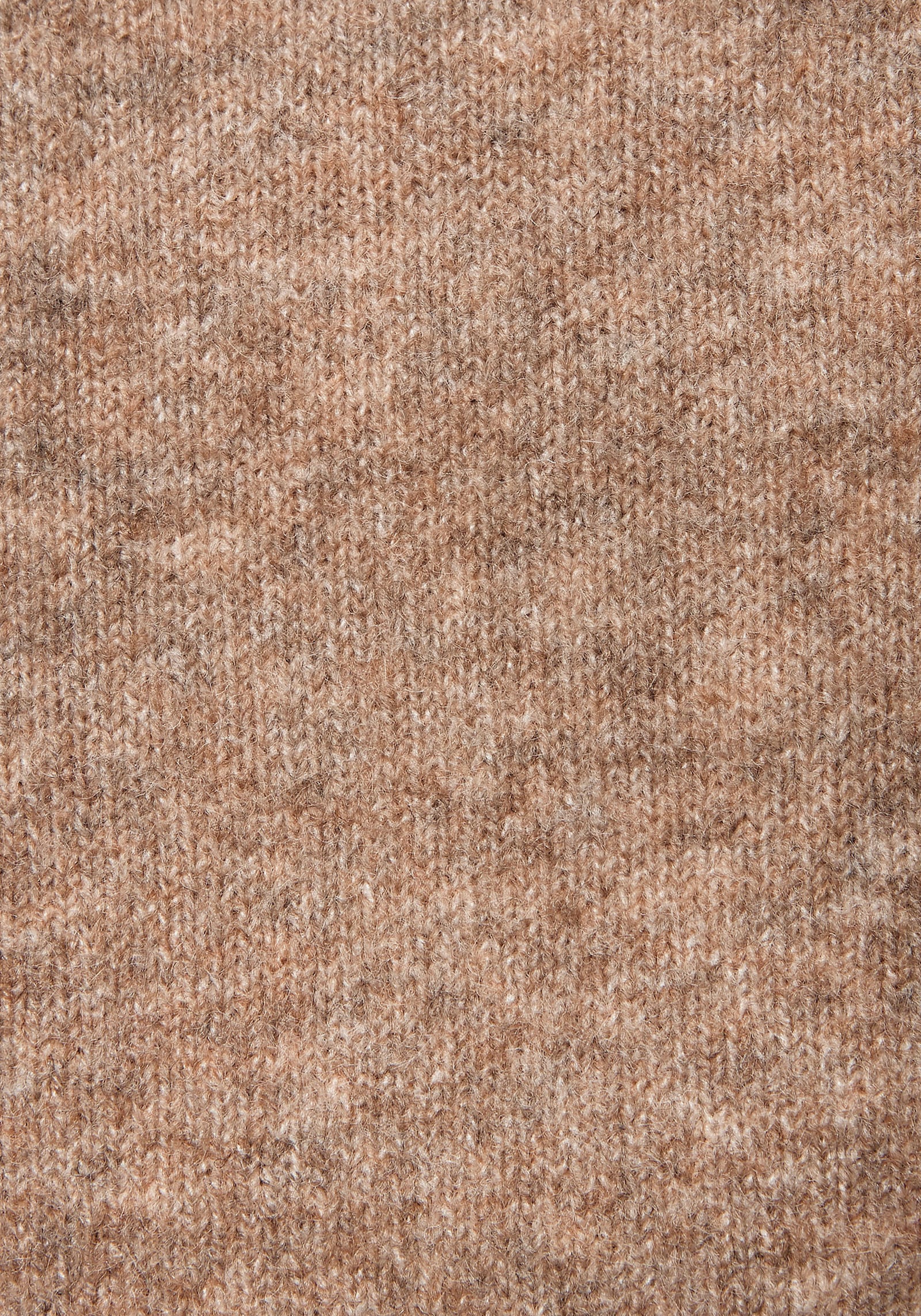 LASCANA Rundhalspullover - taupe meliert