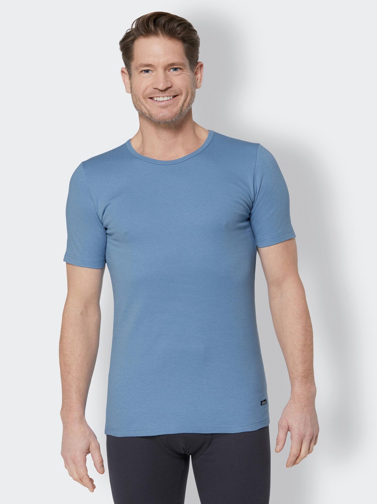 KINGsCLUB Shirt - marine + mittelblau