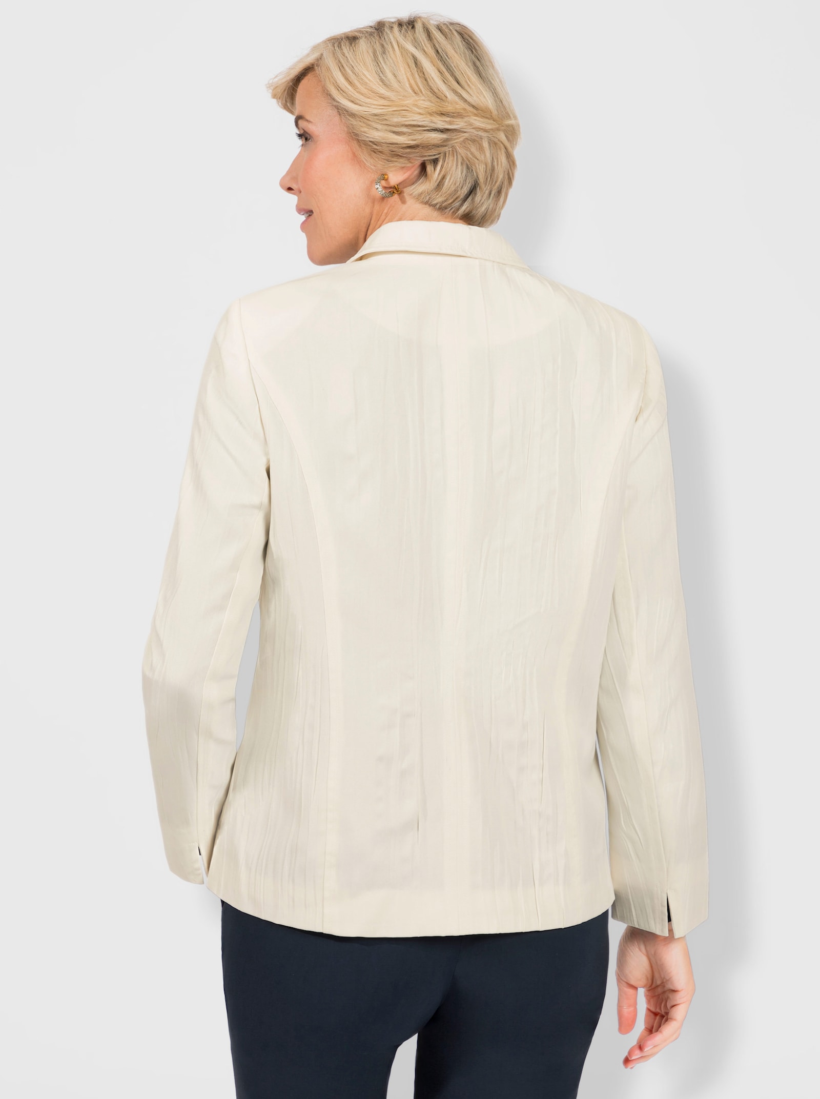 Blazer in Crash-Qualität - champagner