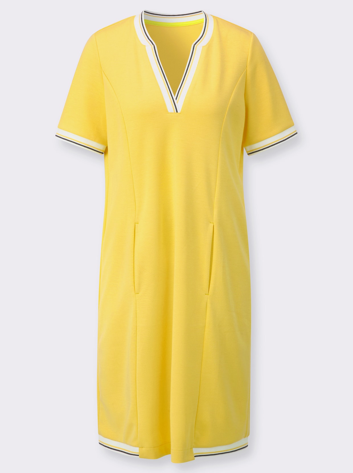 Sweatkleid - sonnengelb