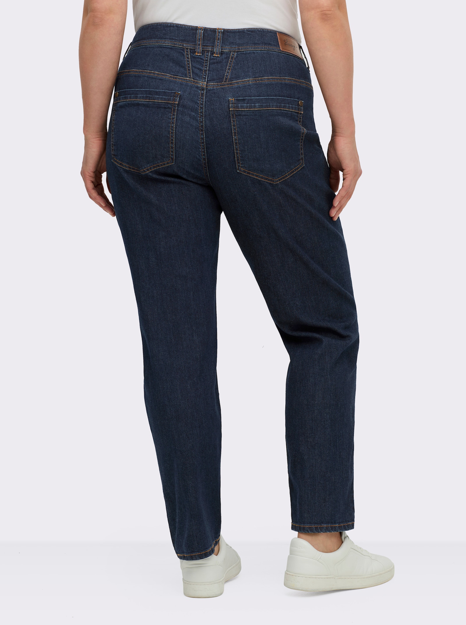 sheego Jeans in schmaler Form - dark blue used