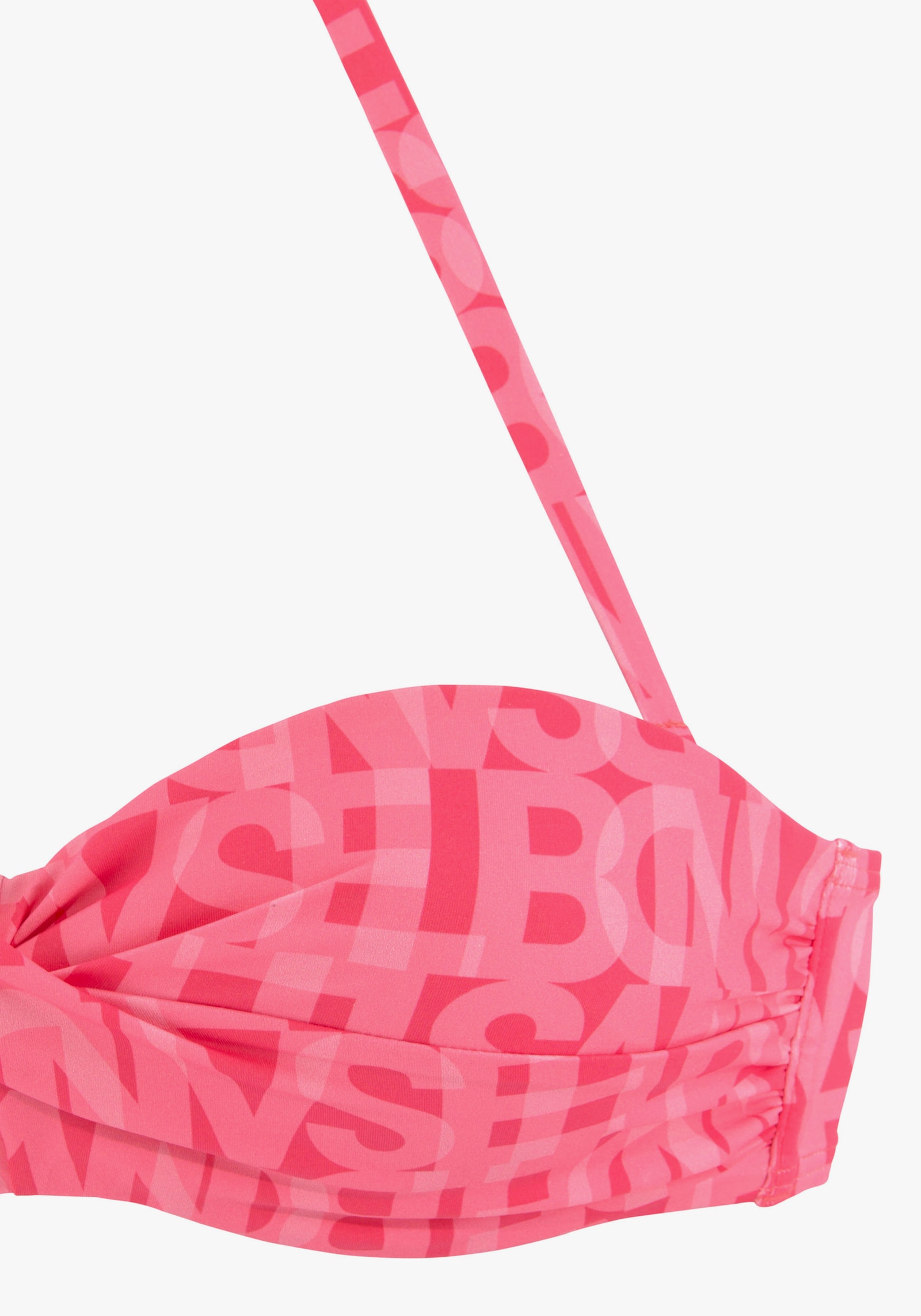 Elbsand Bügel-Bandeau-Bikini-Top - koralle