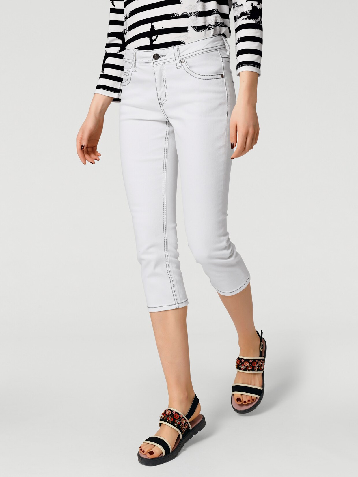 heine Capri-Jeans - weiß