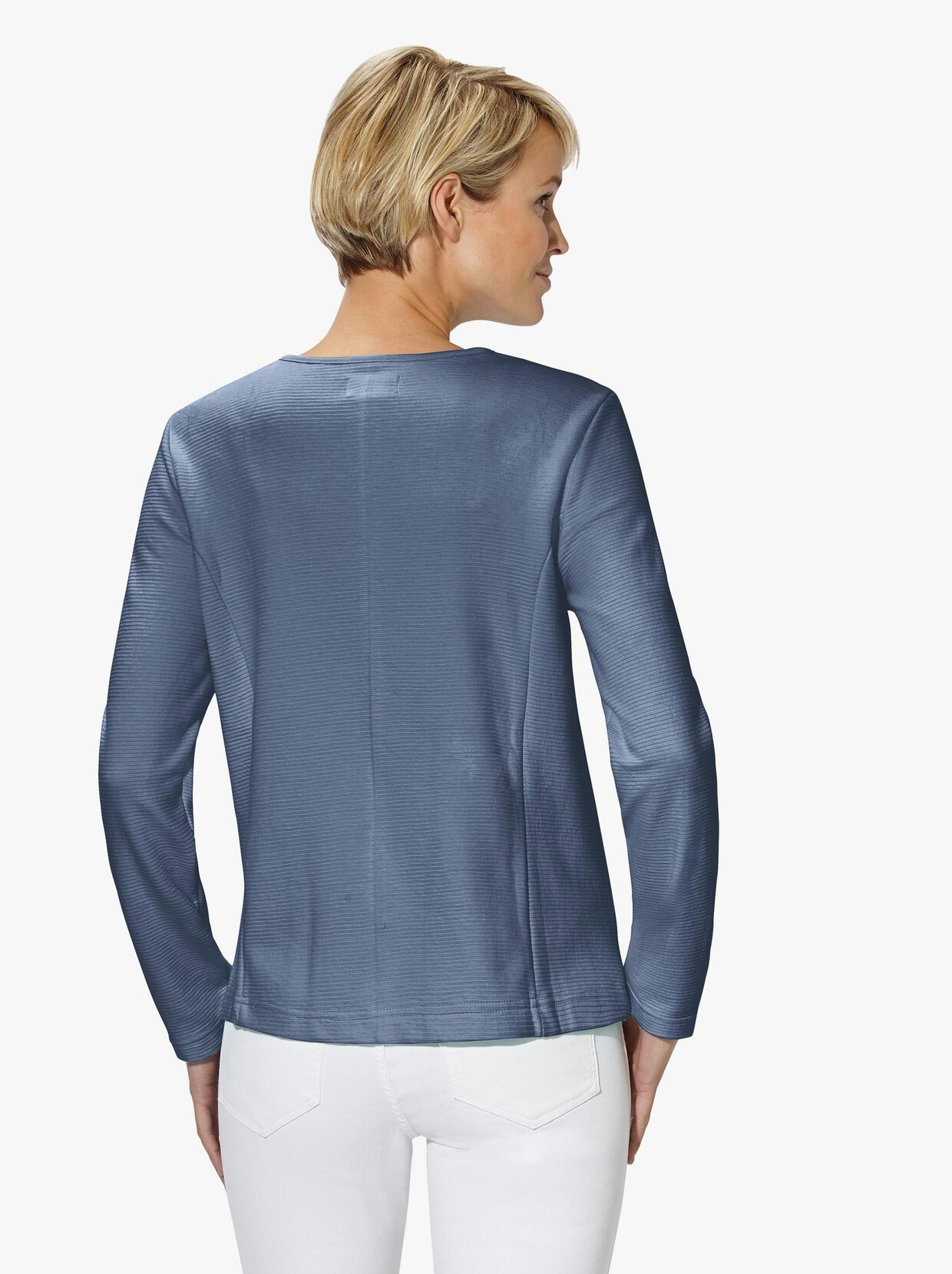 Blejzrové tričko - džínová modrá