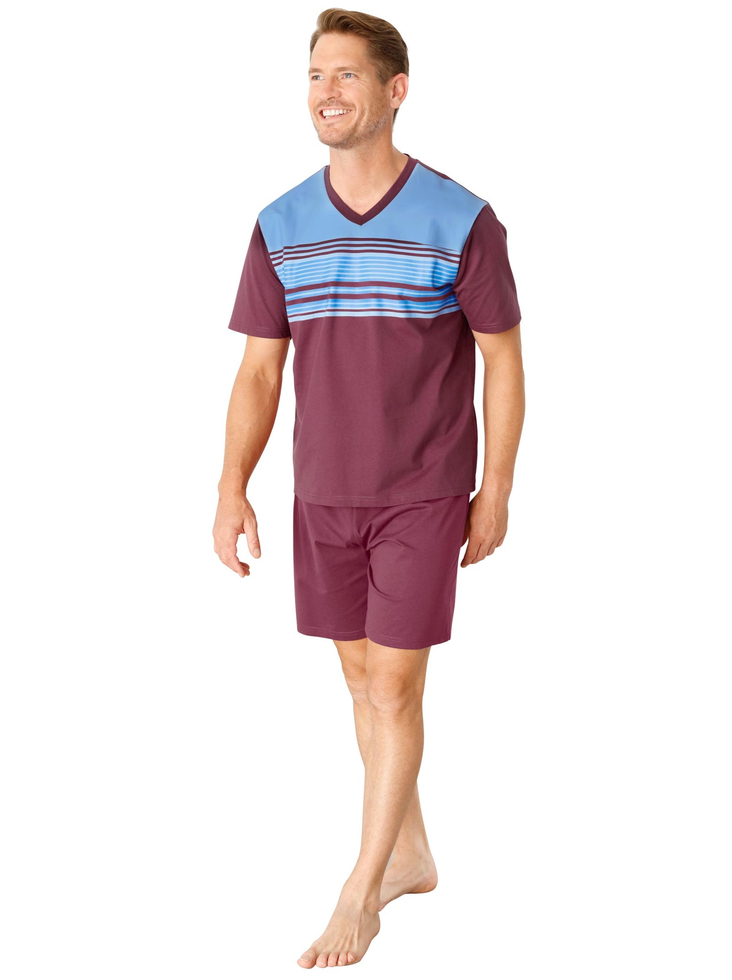 Shorty - marine + bordeaux