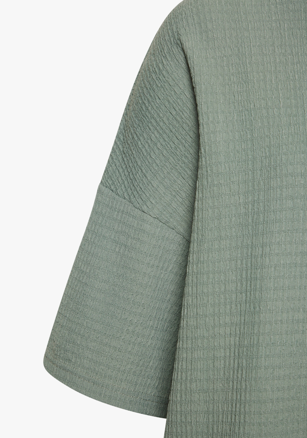 LASCANA Kurzarmshirt - graugrün, lindgrün