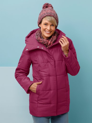 Steppjacke mit Kapuze - malve