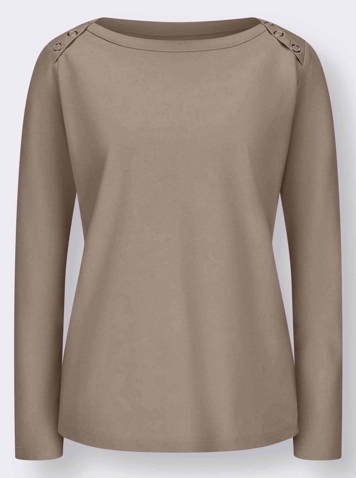 Shirt met lange mouwen - sesam