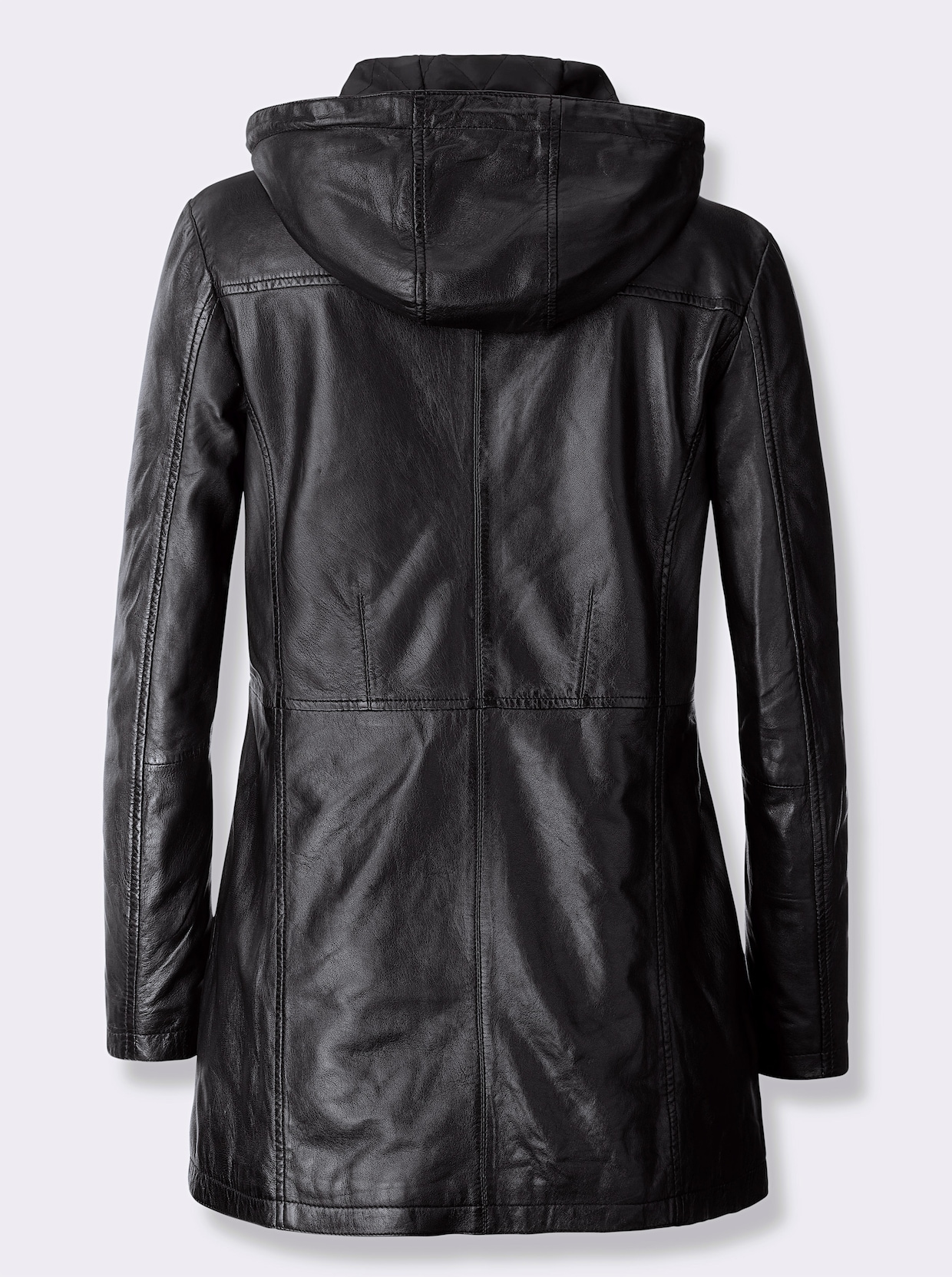 Lederjacke - schwarz