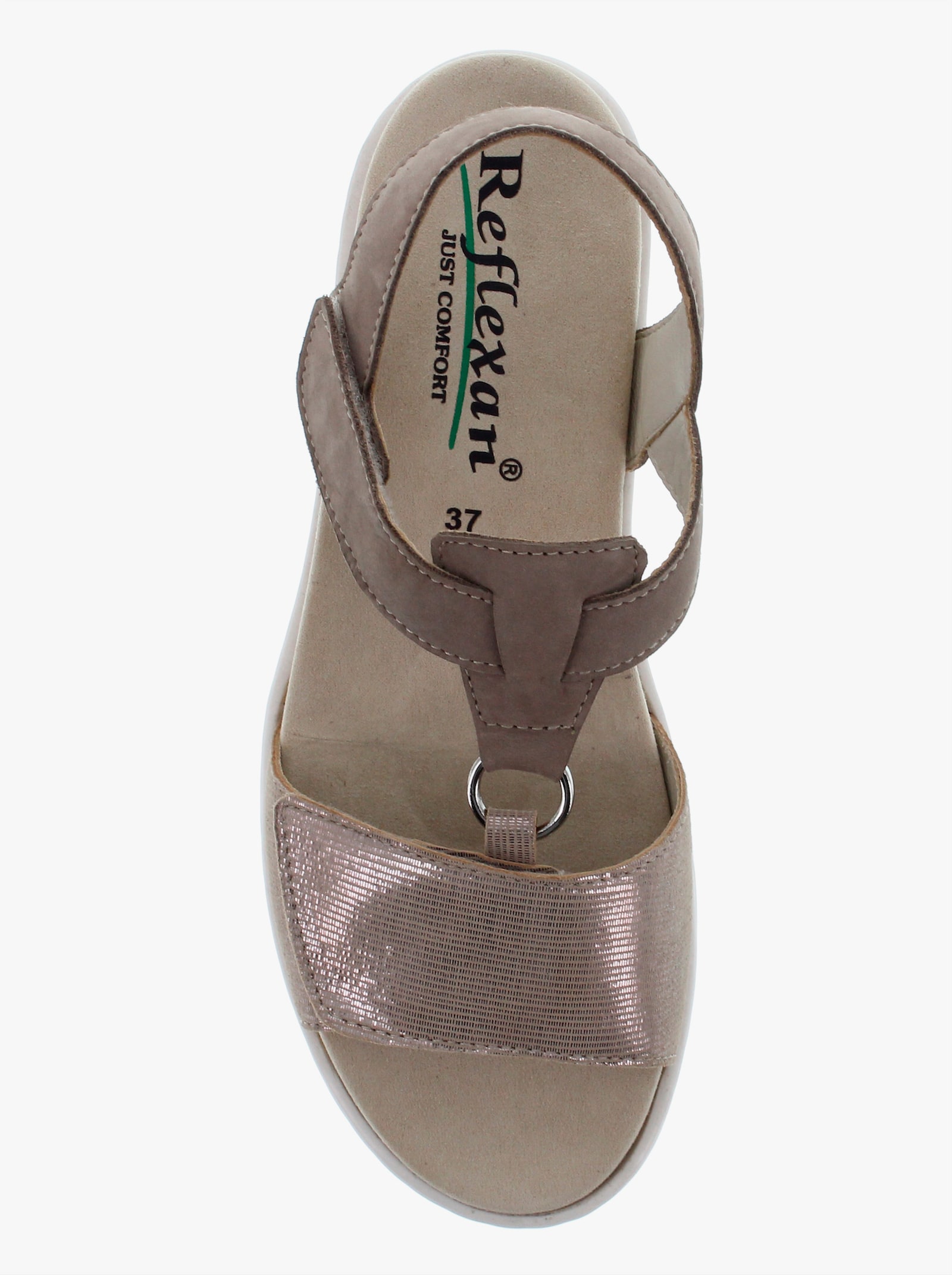 Reflexan Sandales avec fermeture auto-agrippante - beige