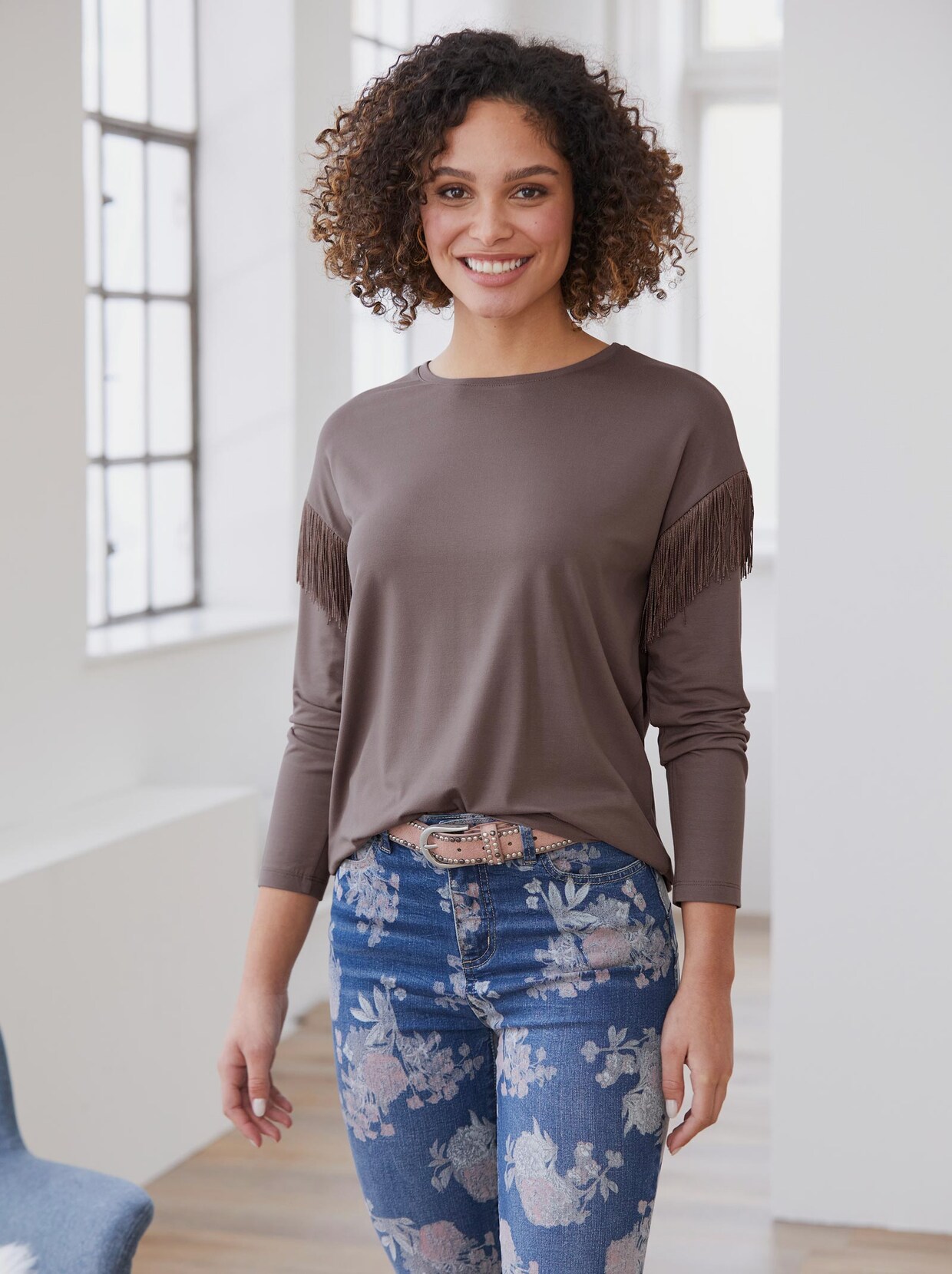Linea Tesini Shirt - dunkeltaupe